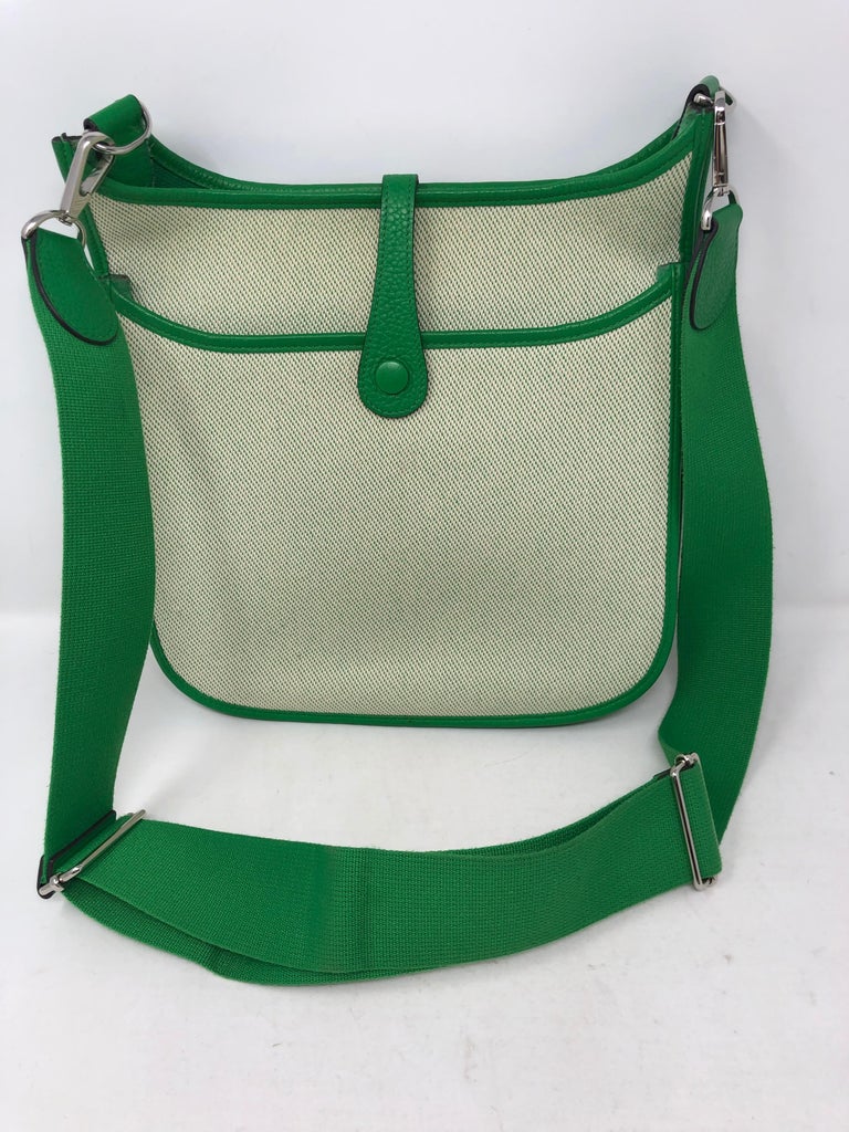 Hermes Green Evelyne Bag For Sale at 1stdibs