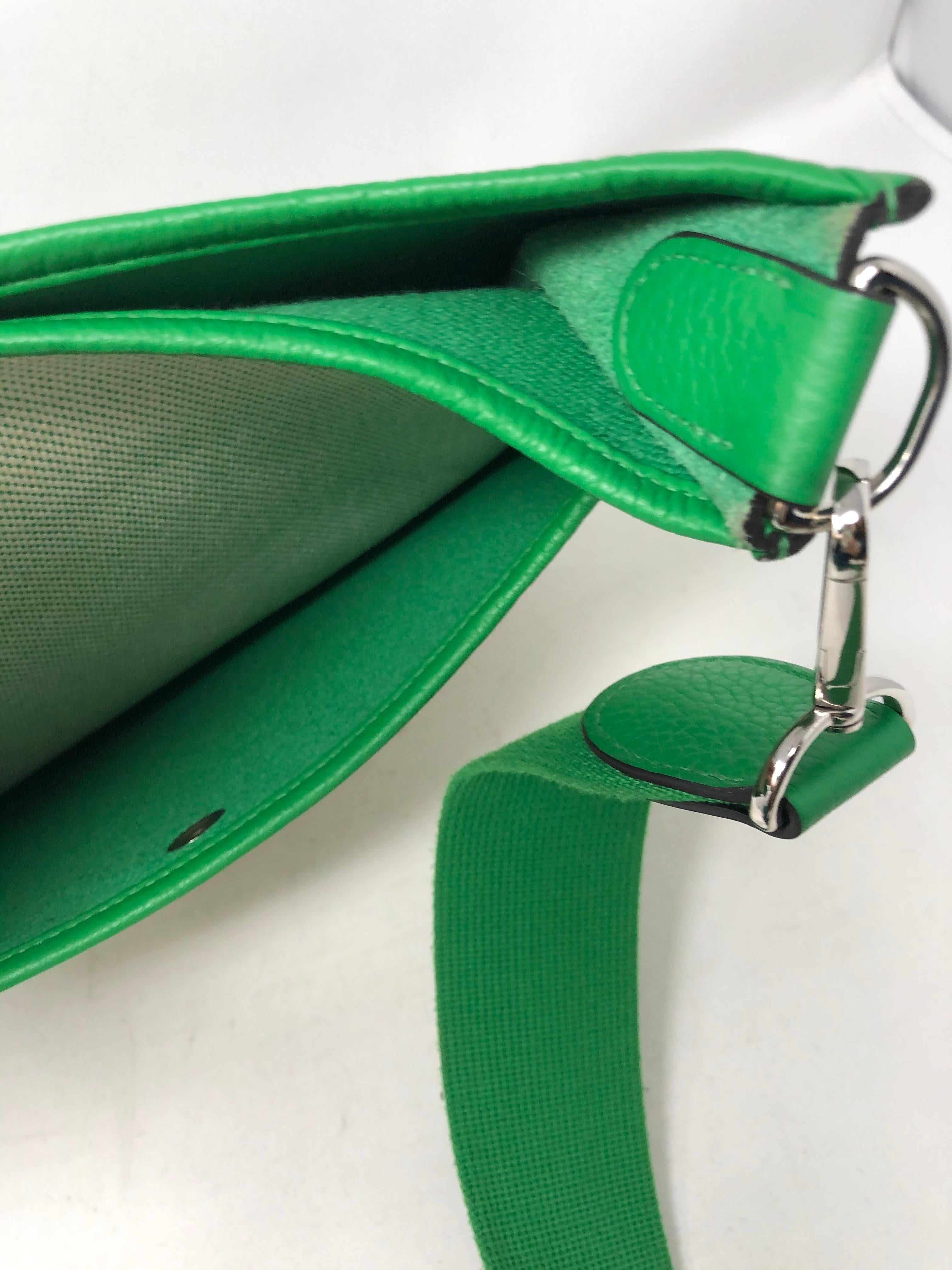 Hermes Green Evelyne Bag  5
