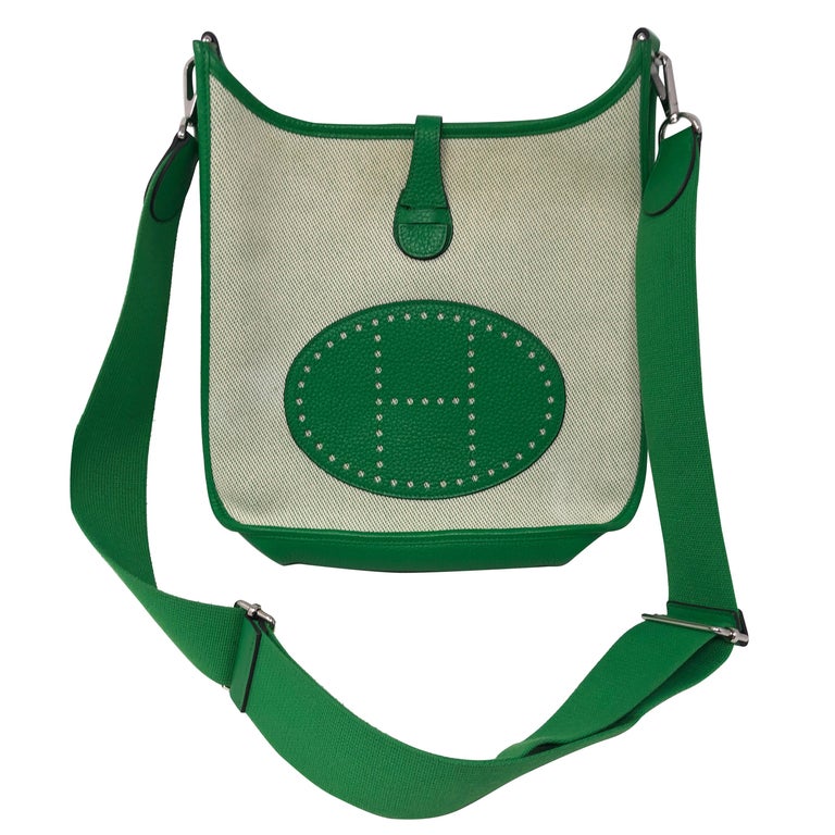 Hermes Green Evelyne Bag at 1stDibs