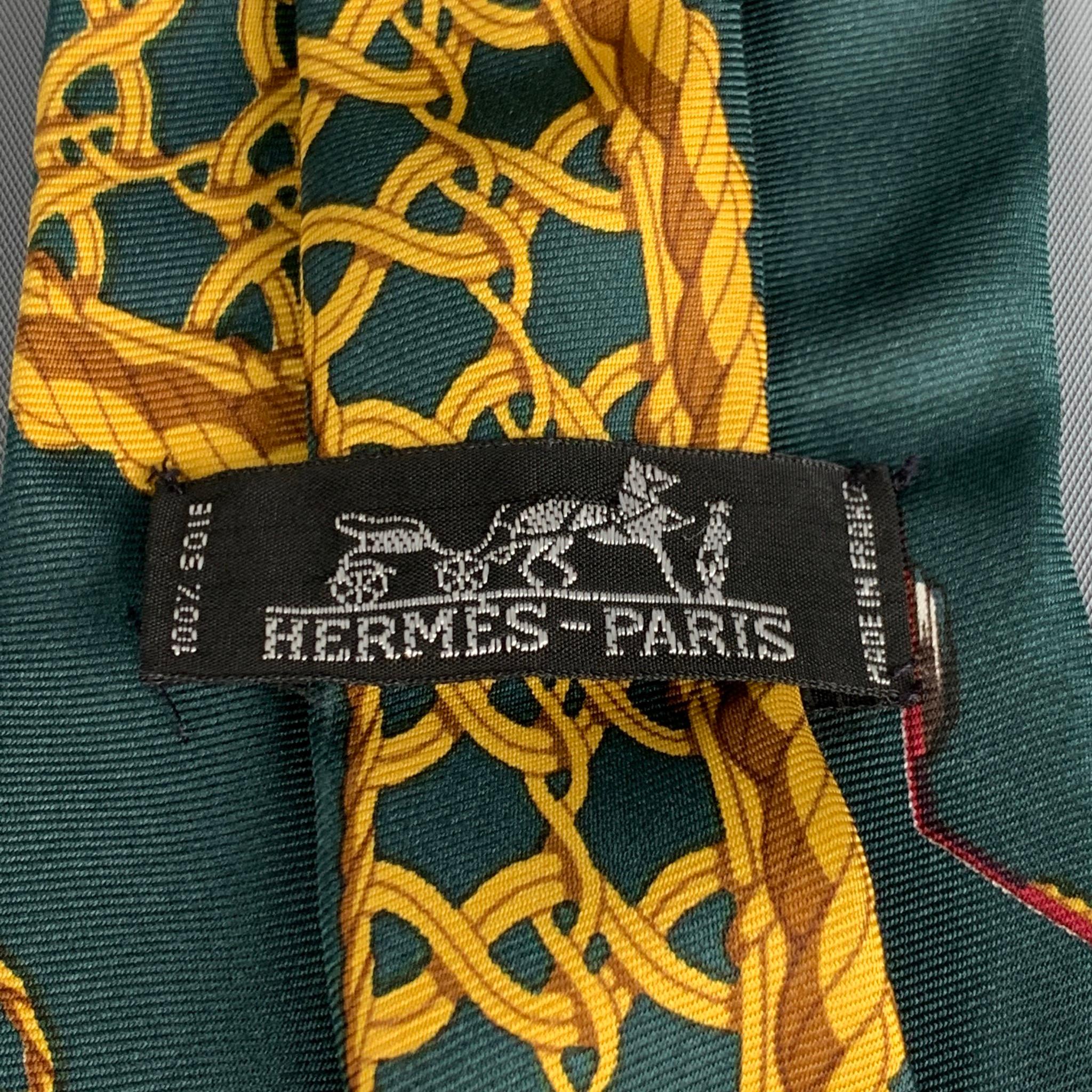 green and gold ties