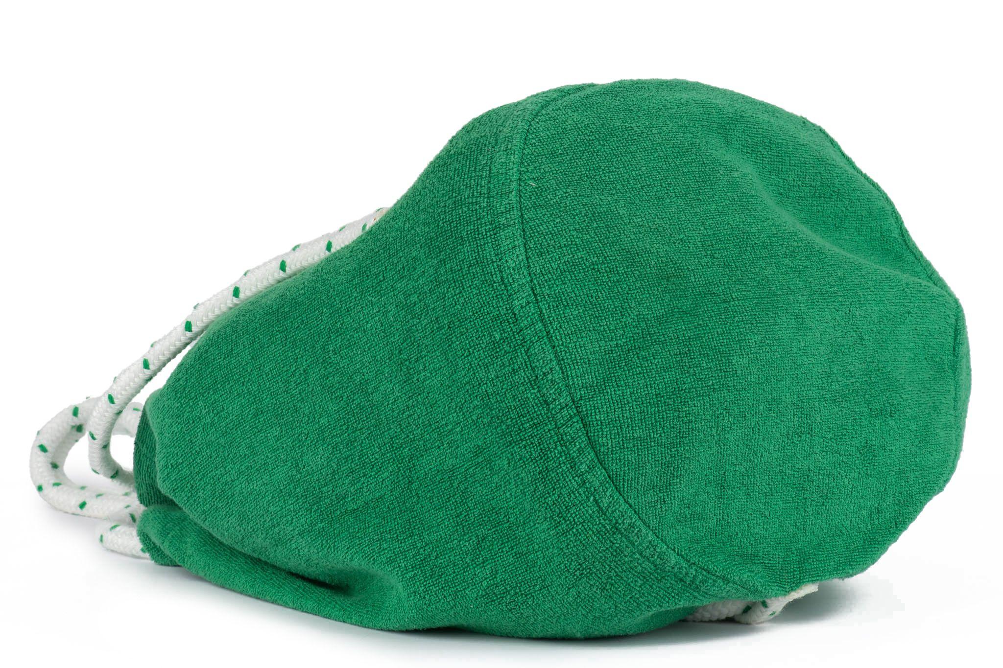 Hermès Green Golf Terry Cloth Beach Bag For Sale 3