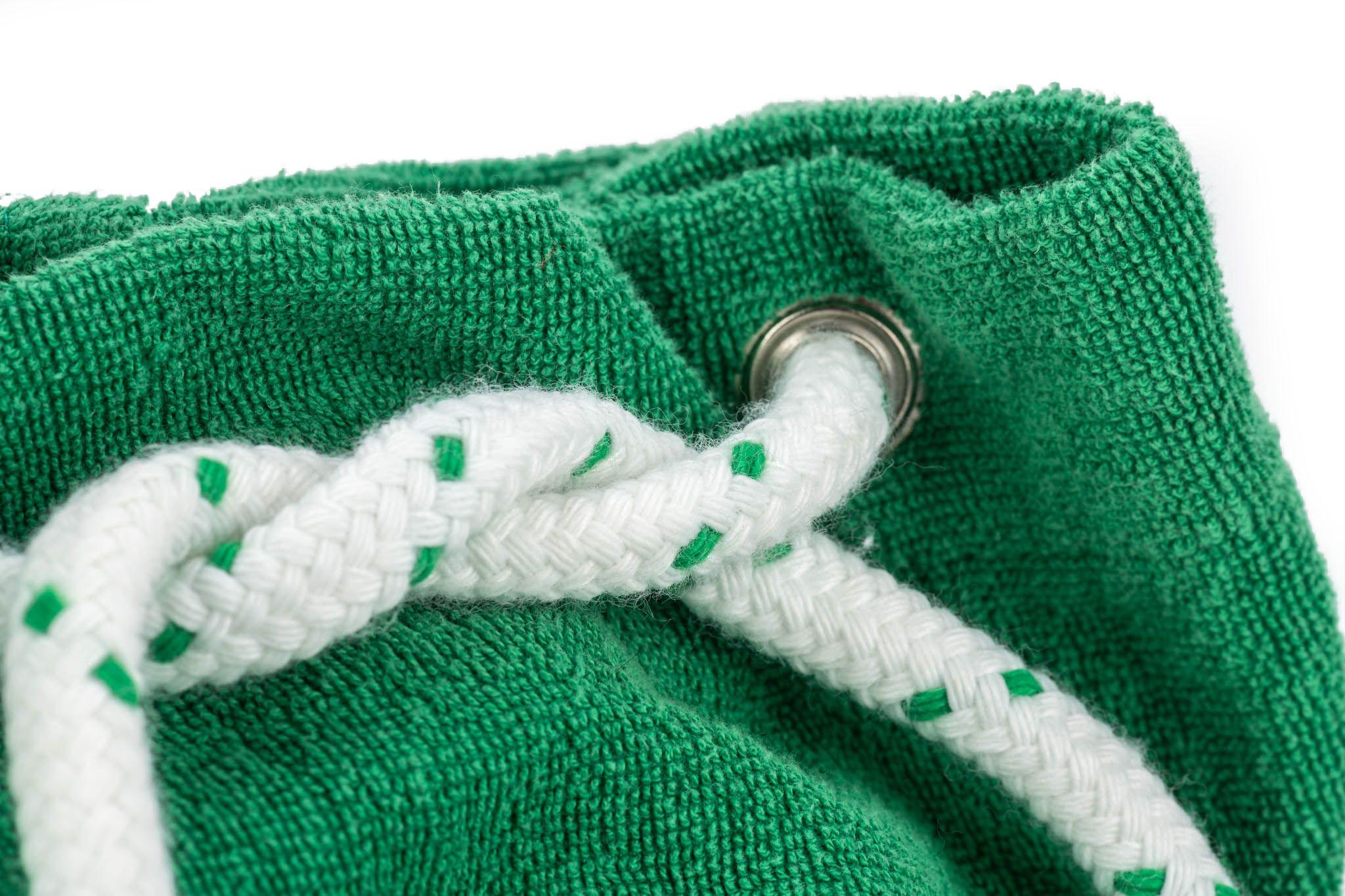 Hermès Green Golf Terry Cloth Beach Bag For Sale 5