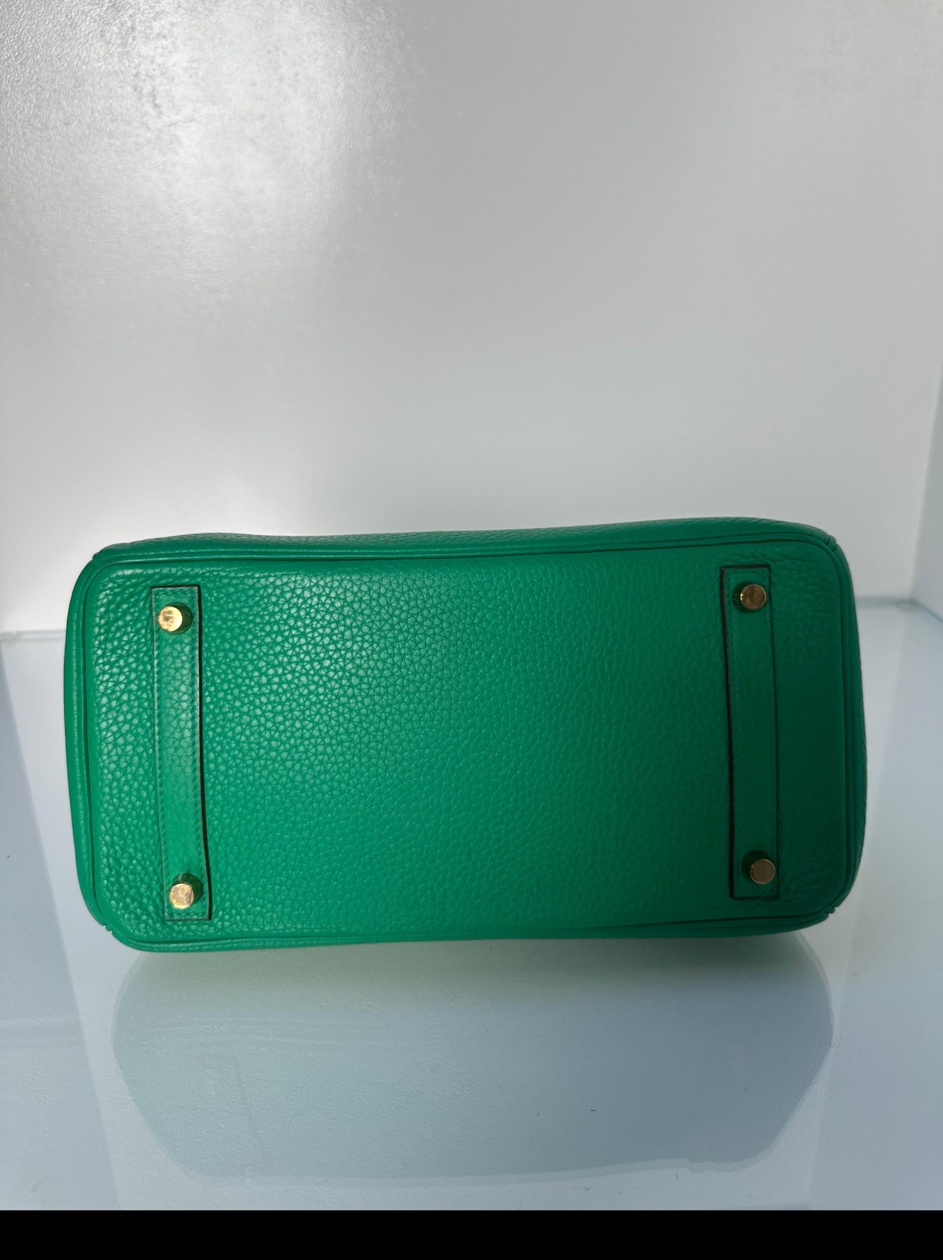 Hermes Green Menthe Birkin 30 Bag 8