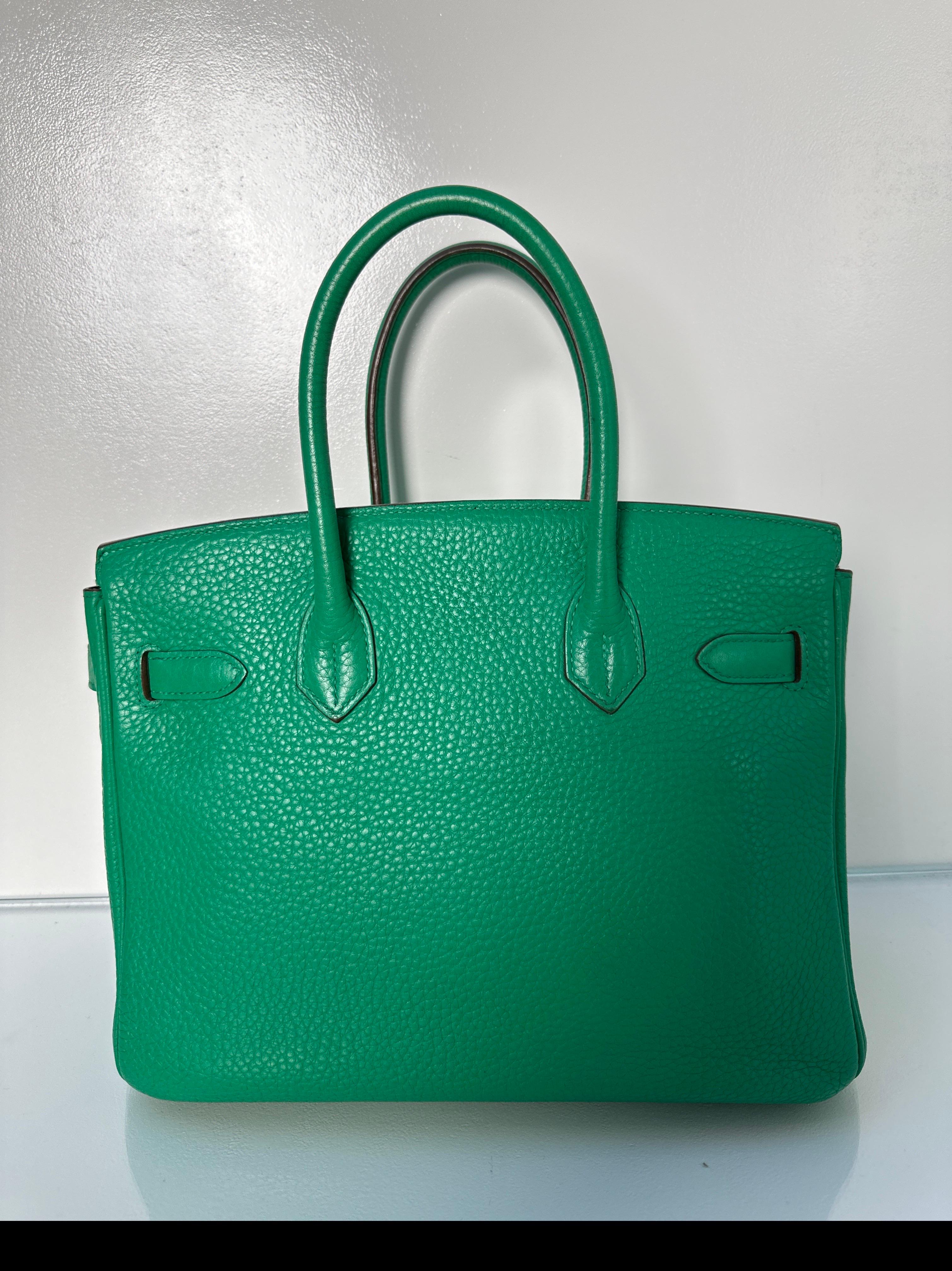 Hermes Green Menthe Birkin 30 Bag 1