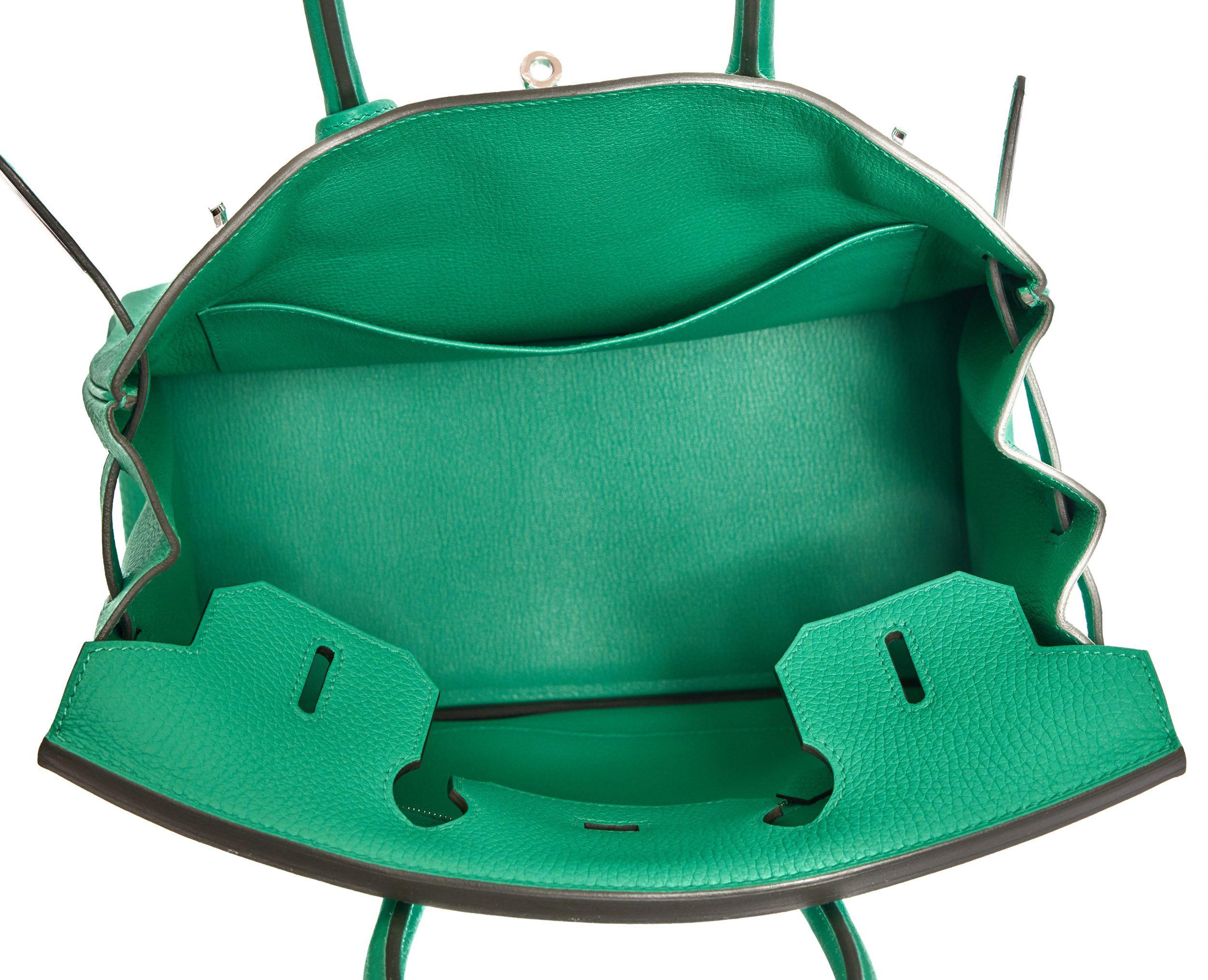 Hermes Green Mint Togo Birkin 30 BNIB 8