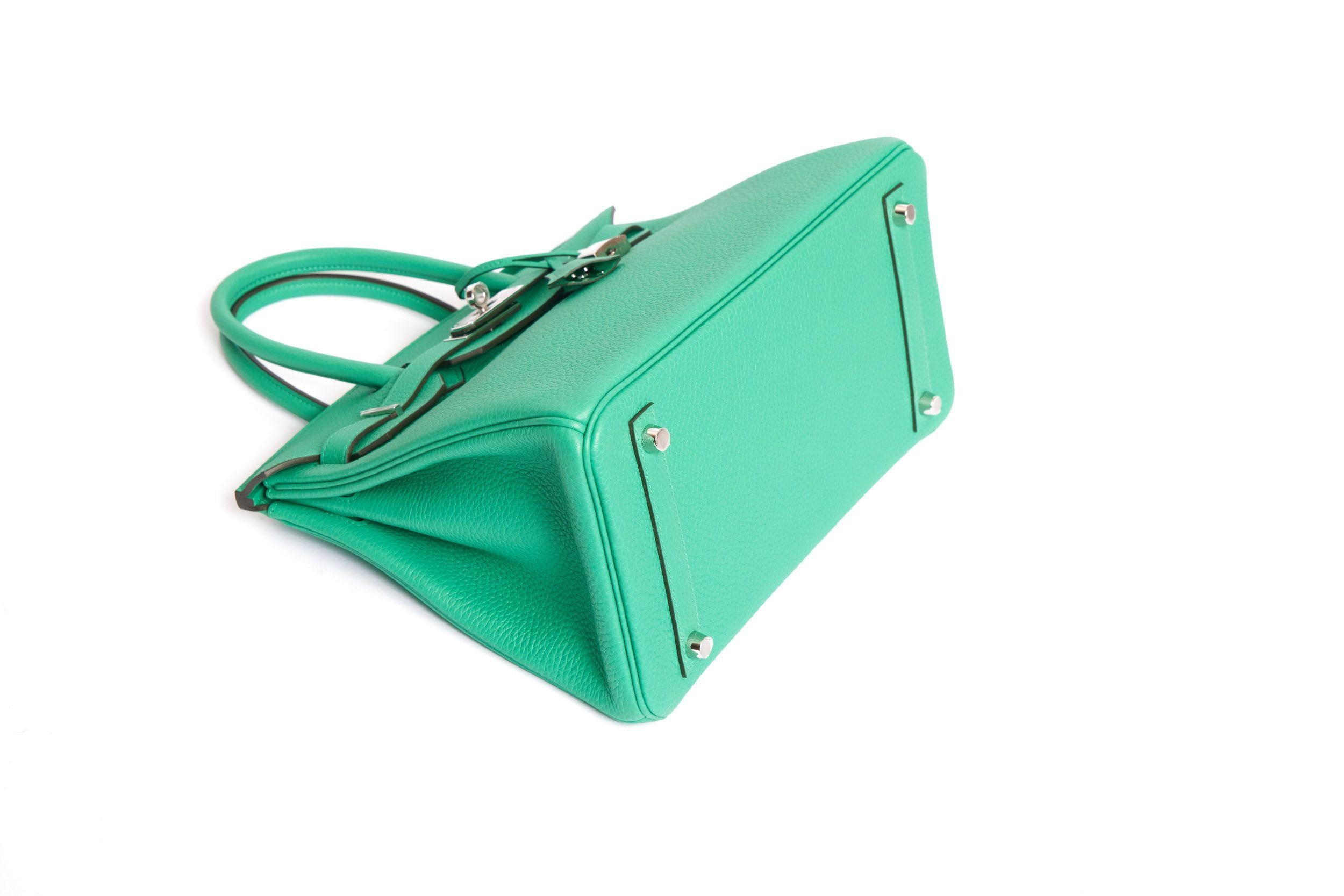 Hermes Green Mint Togo Birkin 30 BNIB 1