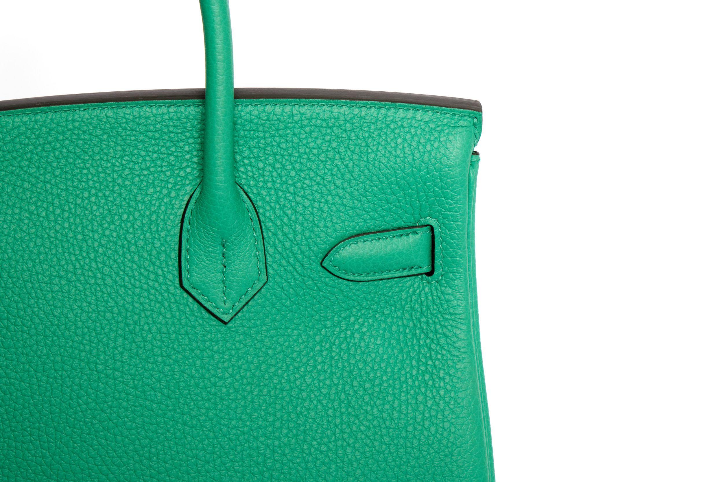 Hermes Green Mint Togo Birkin 30 BNIB 4