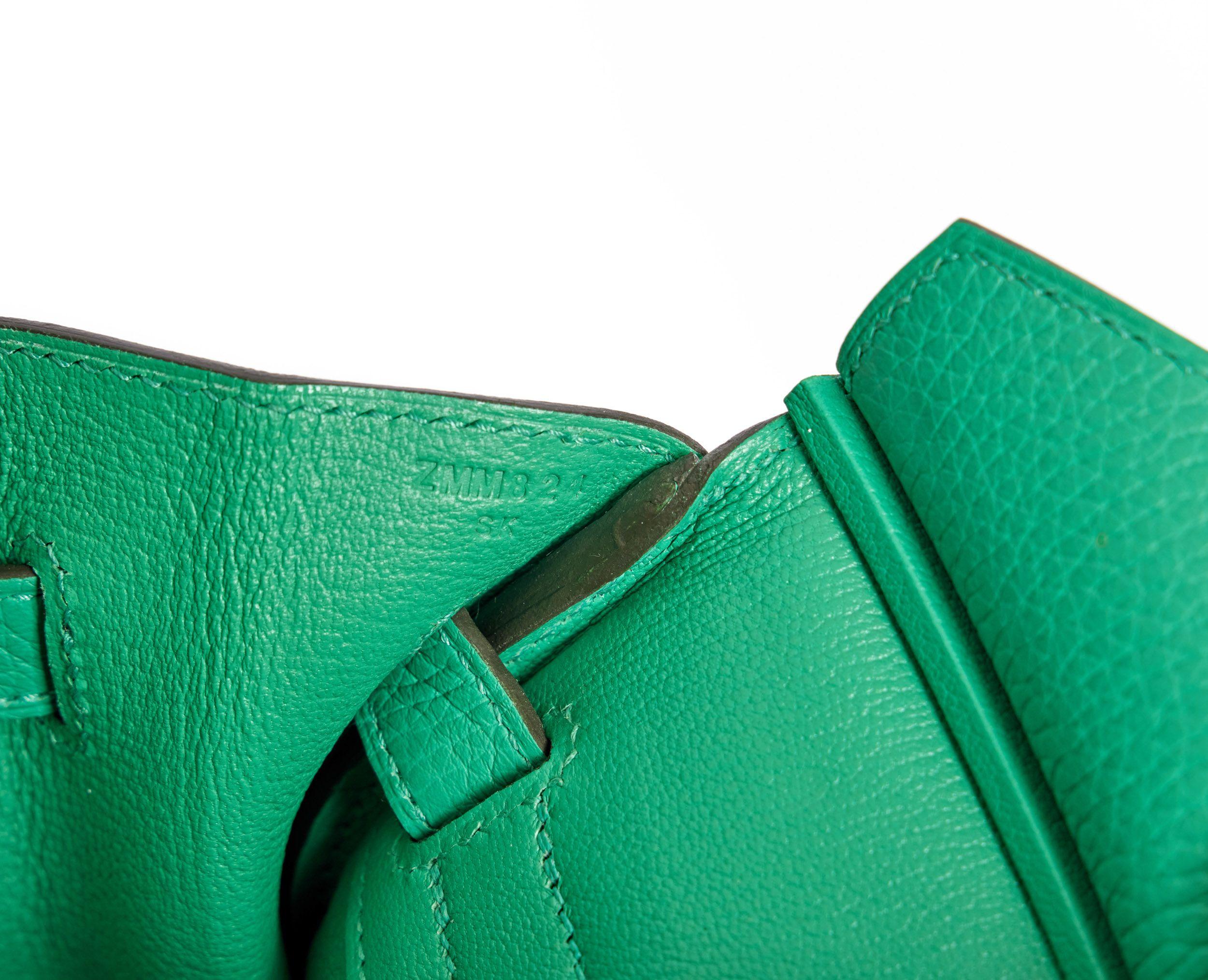 Hermes Green Mint Togo Birkin 30 BNIB 5