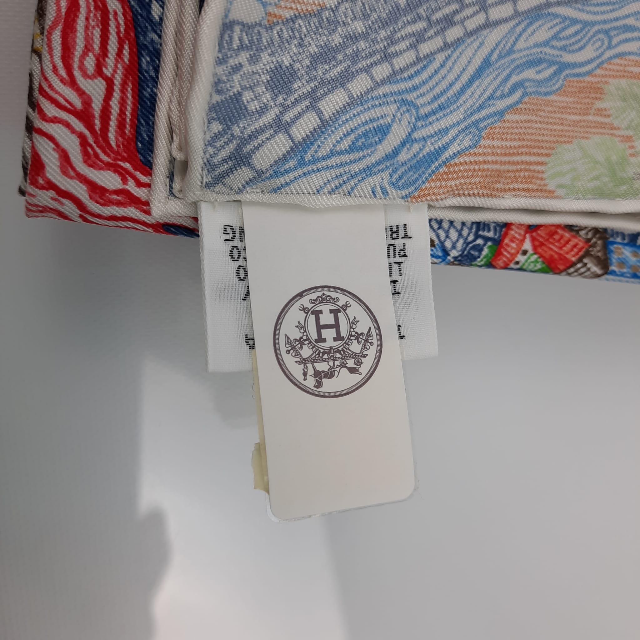 Gray Hermes Green / Red / Blue Eleftheria scarf 90