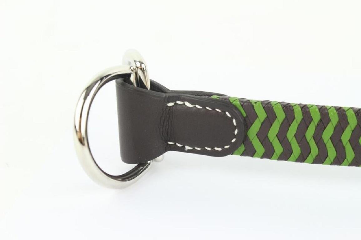 Women's Hermès Green Ring Carre 25hz1009 Scarf/Wrap