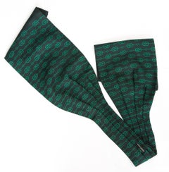 Hermes Ascot-Schal aus grüner Seide