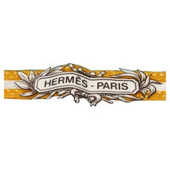 Hermes Green Silk Scarf