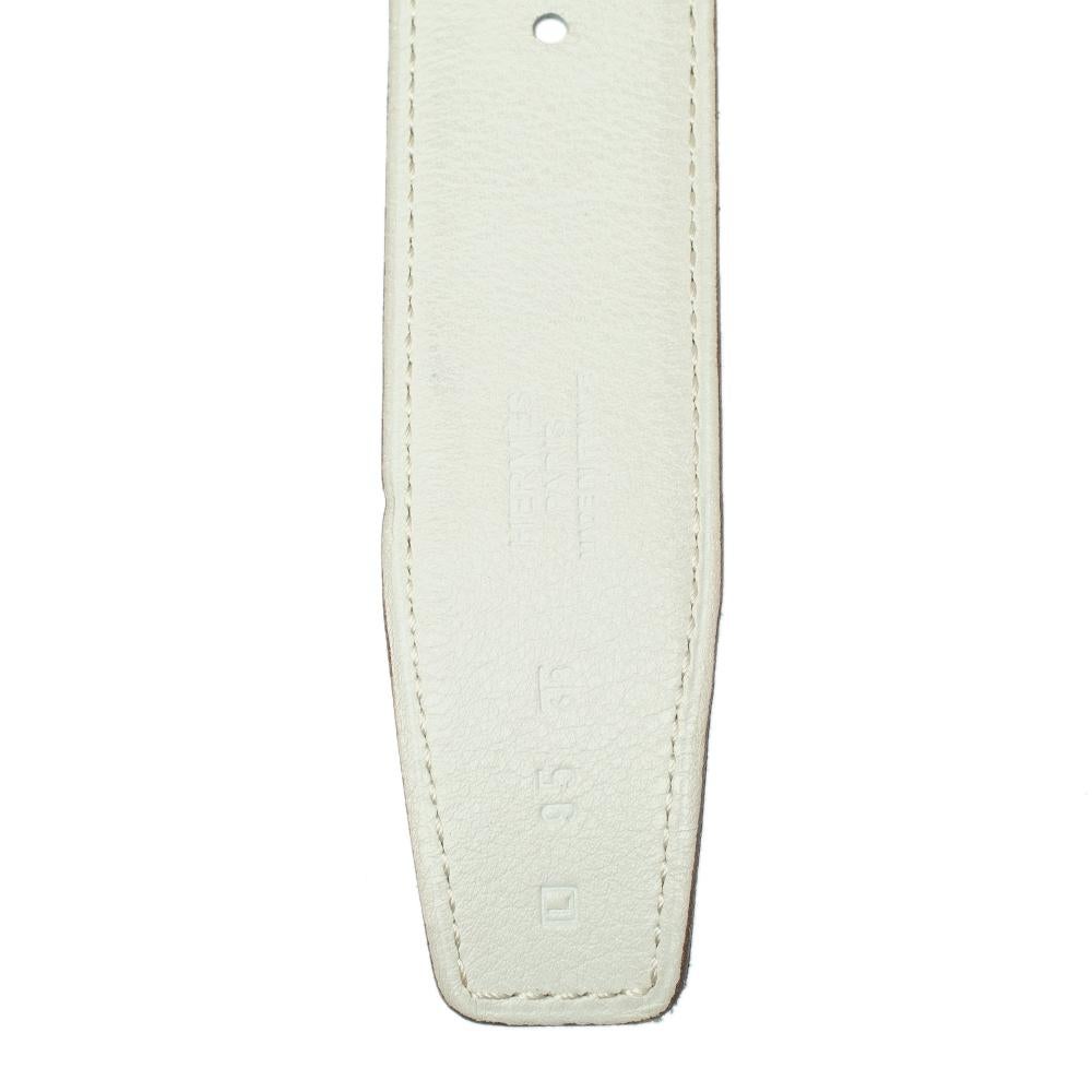 Donna Hermes Greene & Greene & Greene & Greene Cintura reversibile Taglia 95 CM