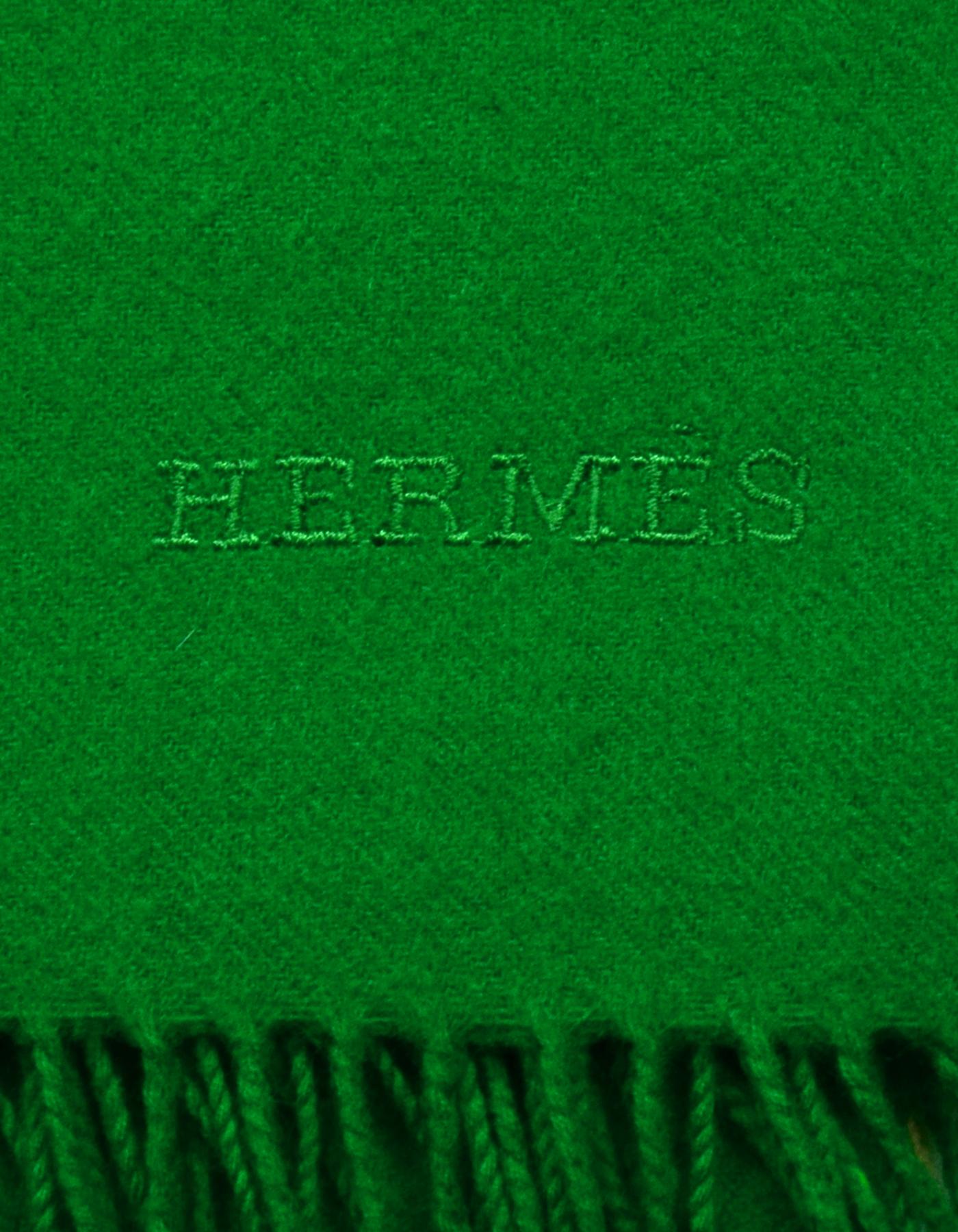 green cashmere throw