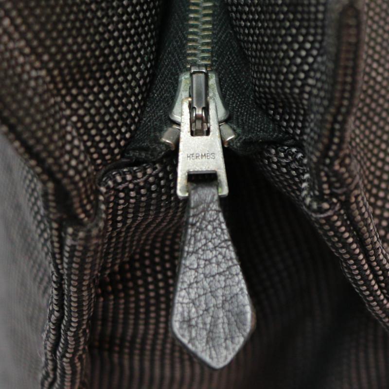 Hermes Grey and Black Toilet Bag For Sale 2