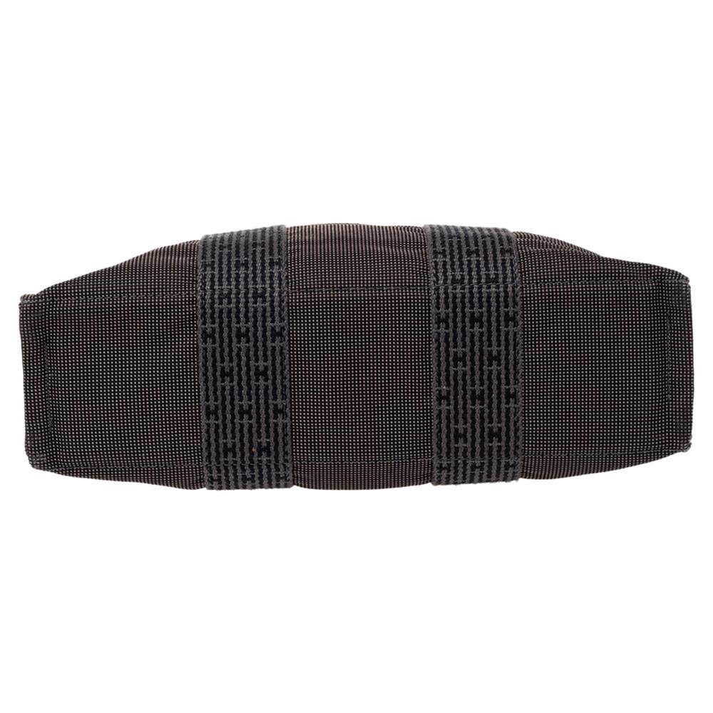 Hermes Grey/Black Canvas Fourre Tout PM Bag 6