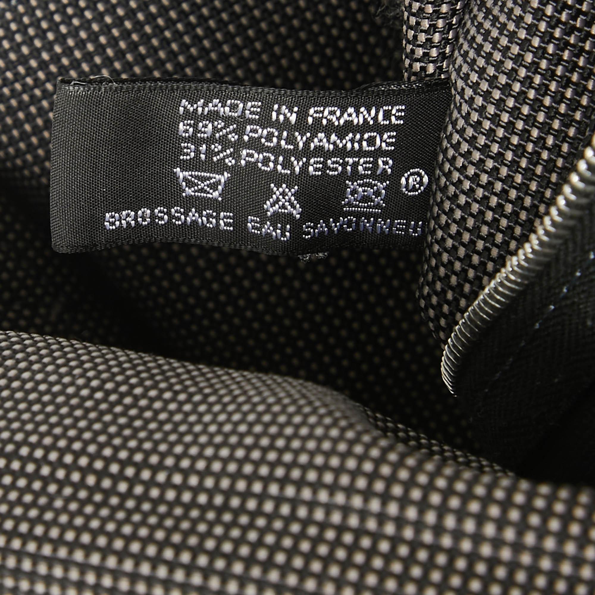 Hermes Grey Canvas Fourre Tout Besace Messenger Bag 5