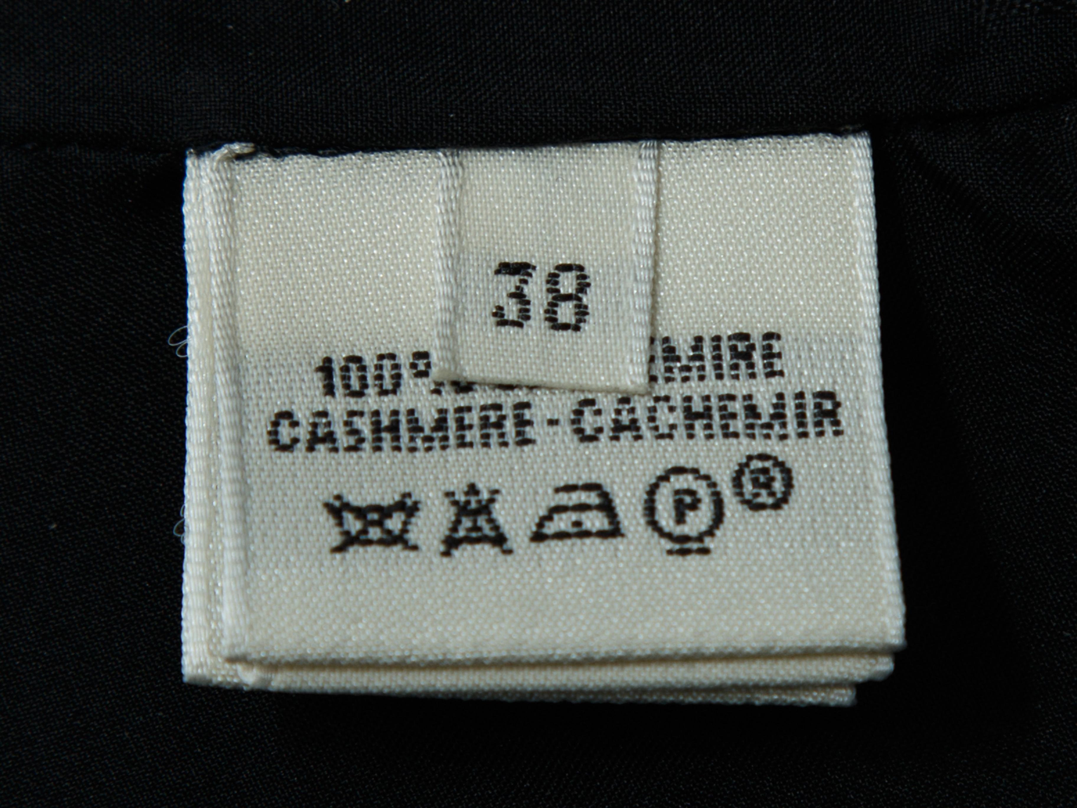 Black Hermes Grey Cashmere Herringbone Skirt Suit & Shawl