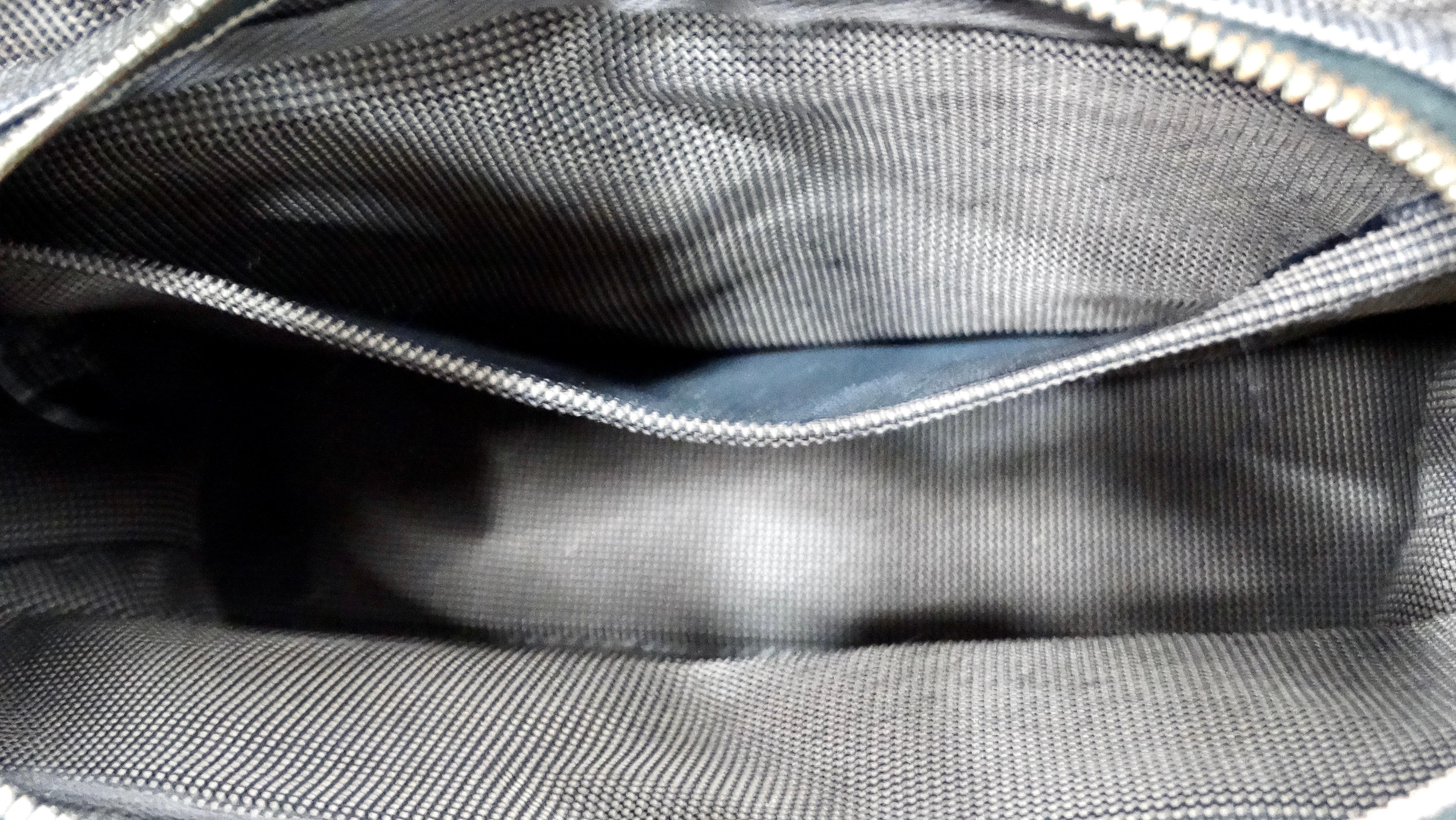 Hermes Grey Herline Cloth Mini Tote Bag circa 1990-2000 For Sale 7