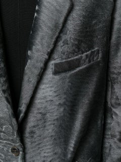Hermès Grey Lambskin Blazer