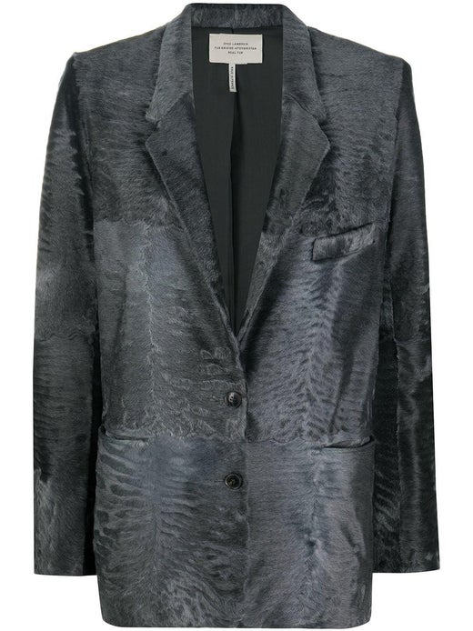 Hermès Grey Lambskin Blazer at 1stDibs