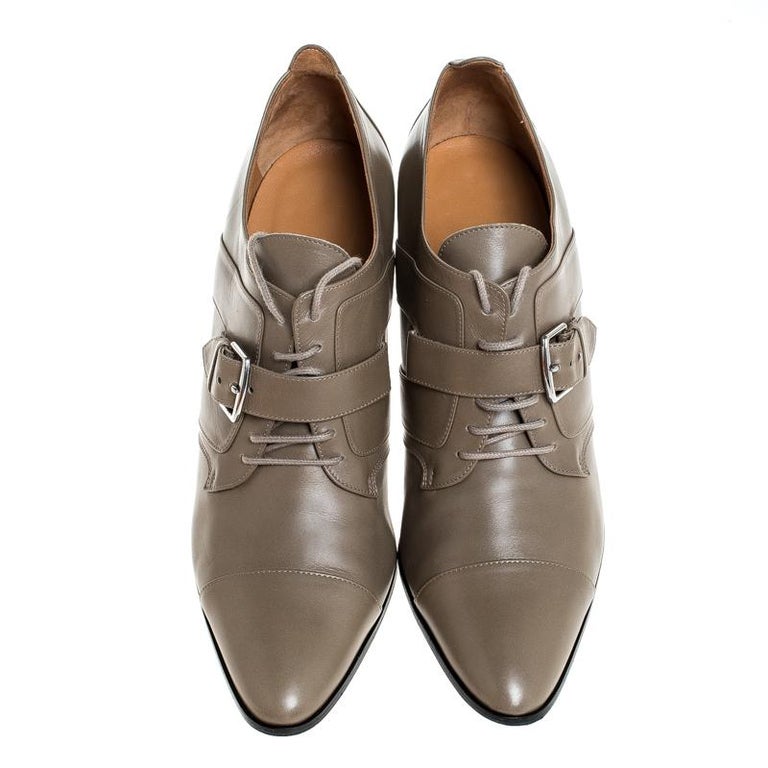 hermes lace up boots