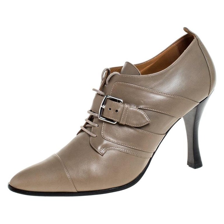 hermes lace up boots