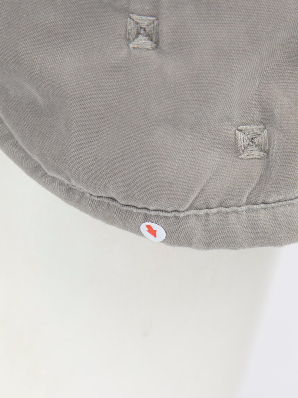 Donna Hermès Cappotto grigio trapuntato e ricamato taglia XS in vendita
