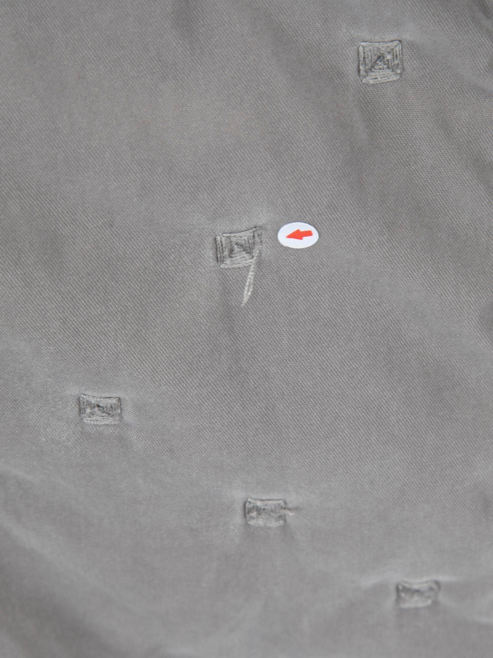 Hermès Cappotto grigio trapuntato e ricamato taglia XS in vendita 2