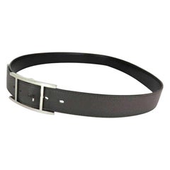 Hermès Grey Reversible Api 232570 Belt