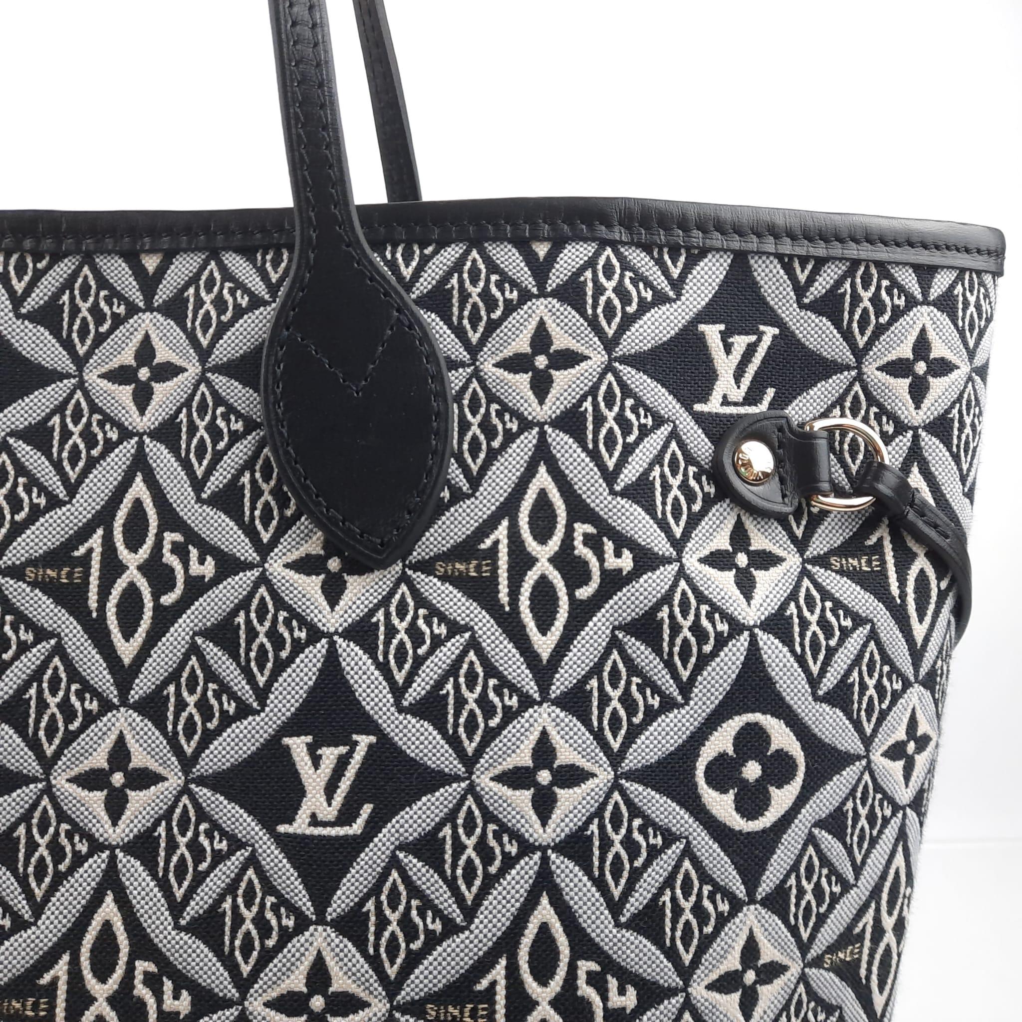 Women's or Men's Louis Vuitton Grey Since 1854 Neverfull MM Tote Bag