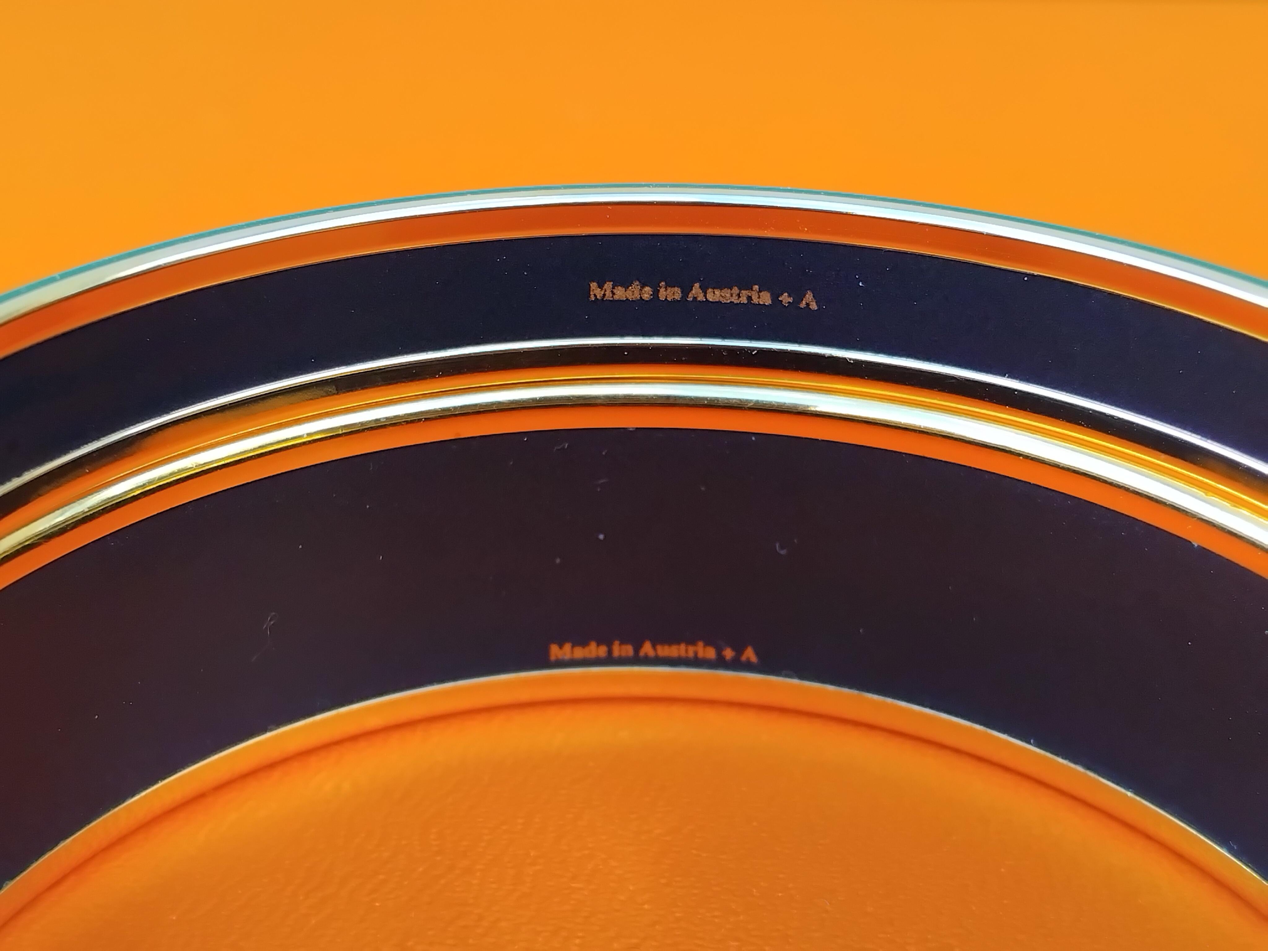 Hermès Perros Galgos Levriers Juego de 2 Pulsera esmaltada a juego Talla 65 en venta 13