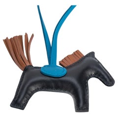 Hermes Grigri Rodeo PM Black Bag Charm