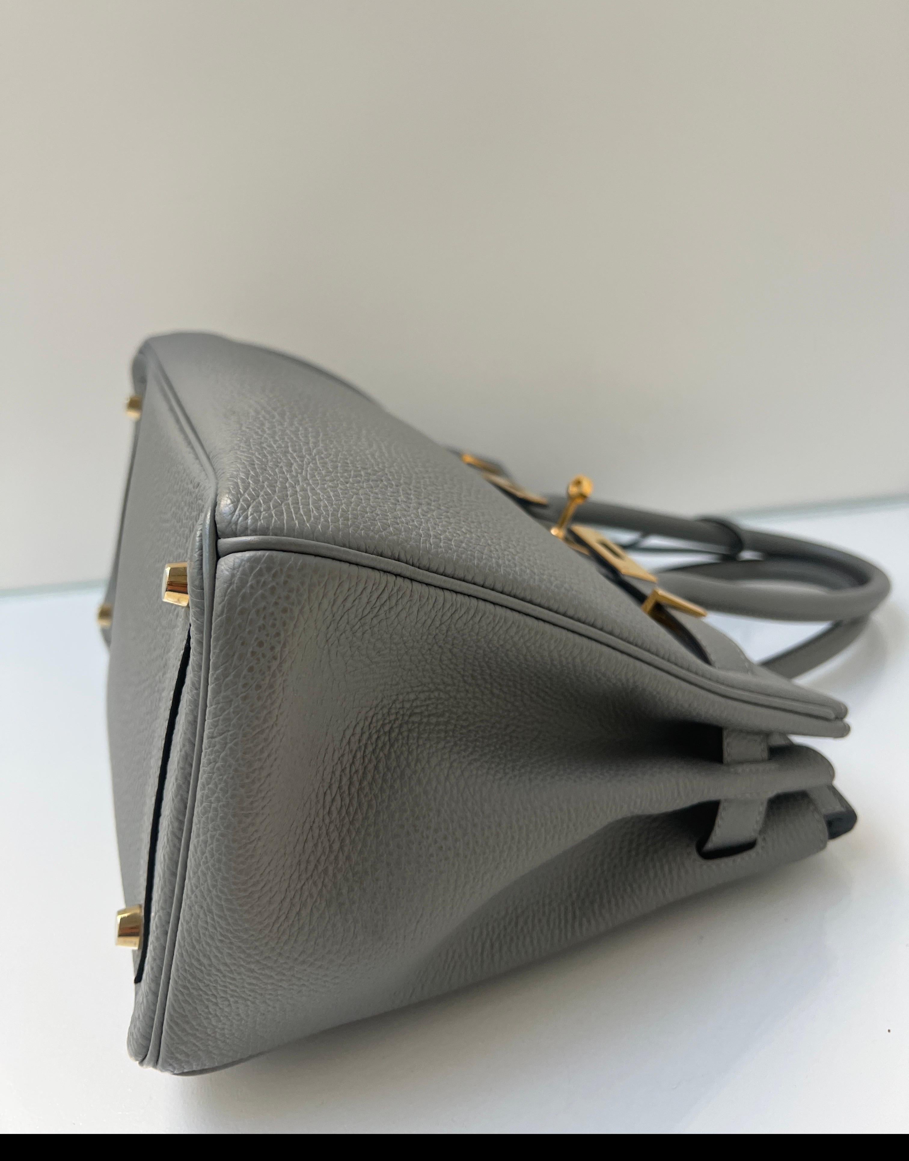 Hermes Gris Birkin 30 Bag 15