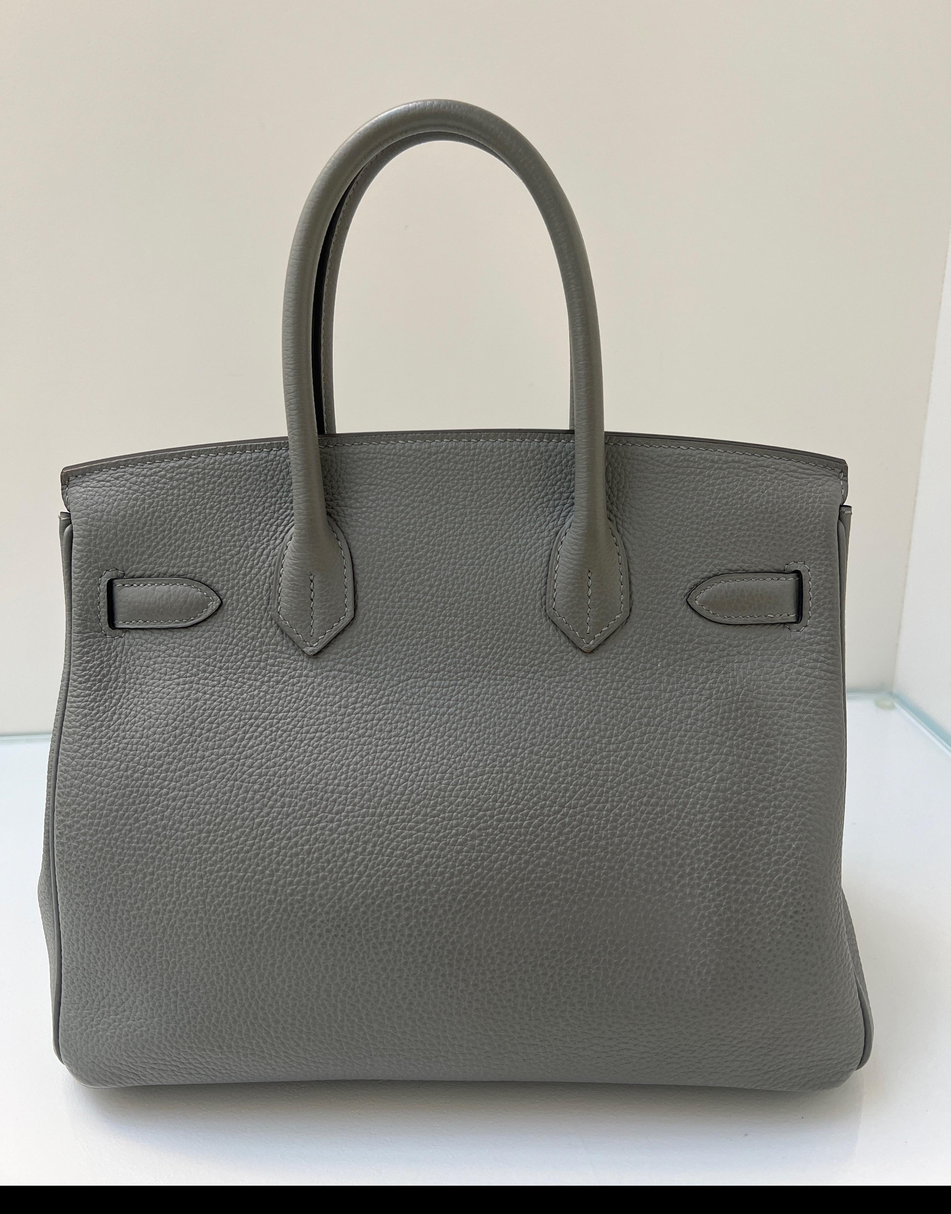 Hermes Gris Birkin 30 Bag 1