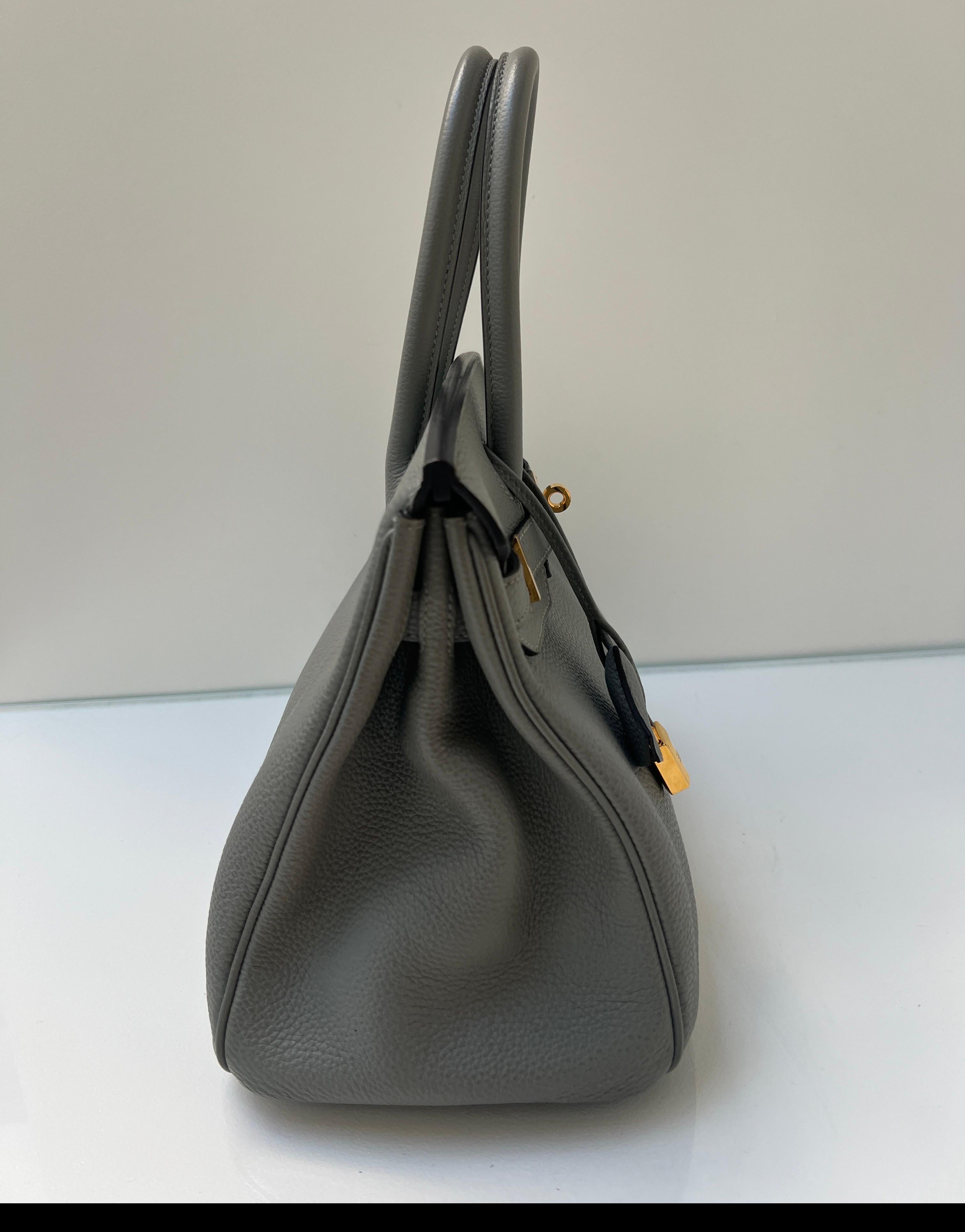 Hermes Gris Birkin 30 Bag 3