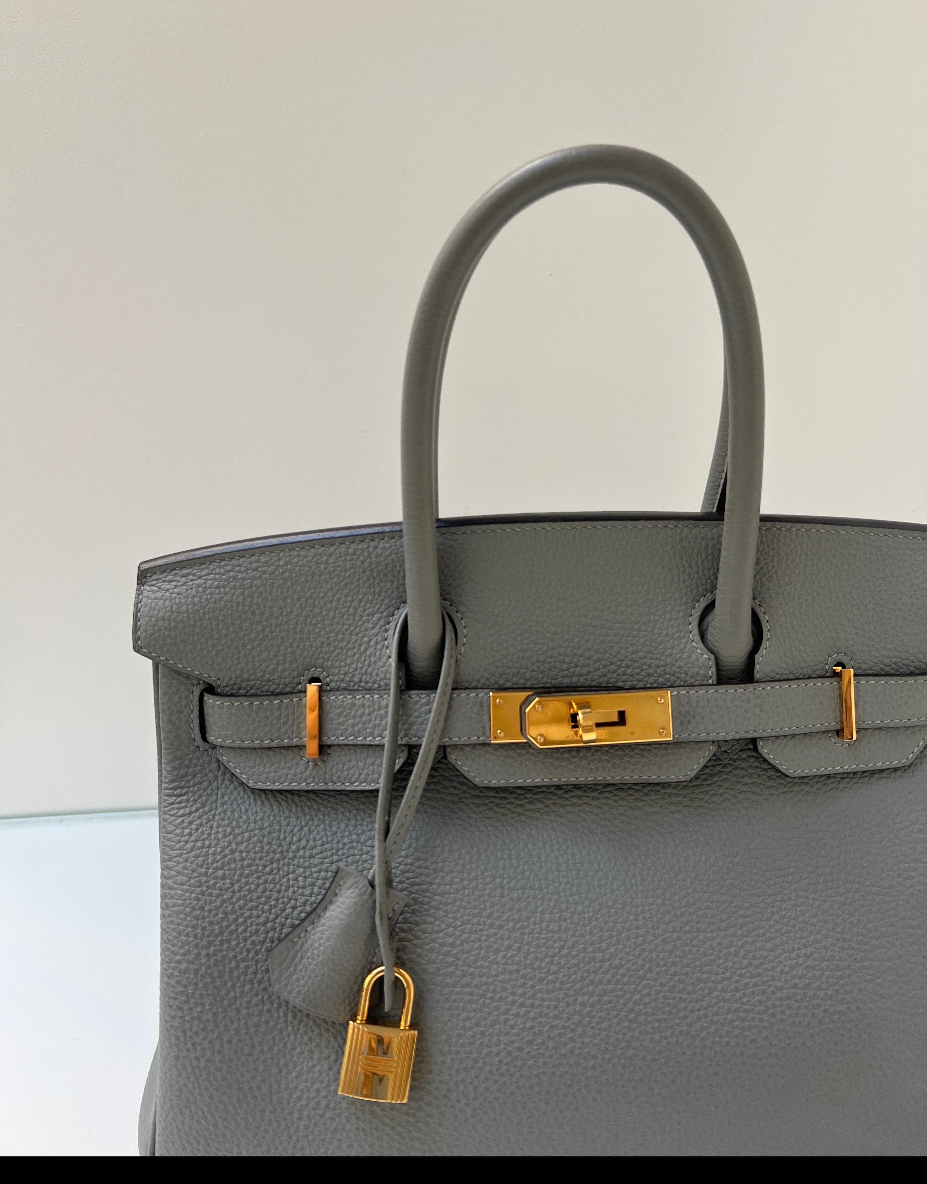 Hermes Gris Birkin 30 Bag 4