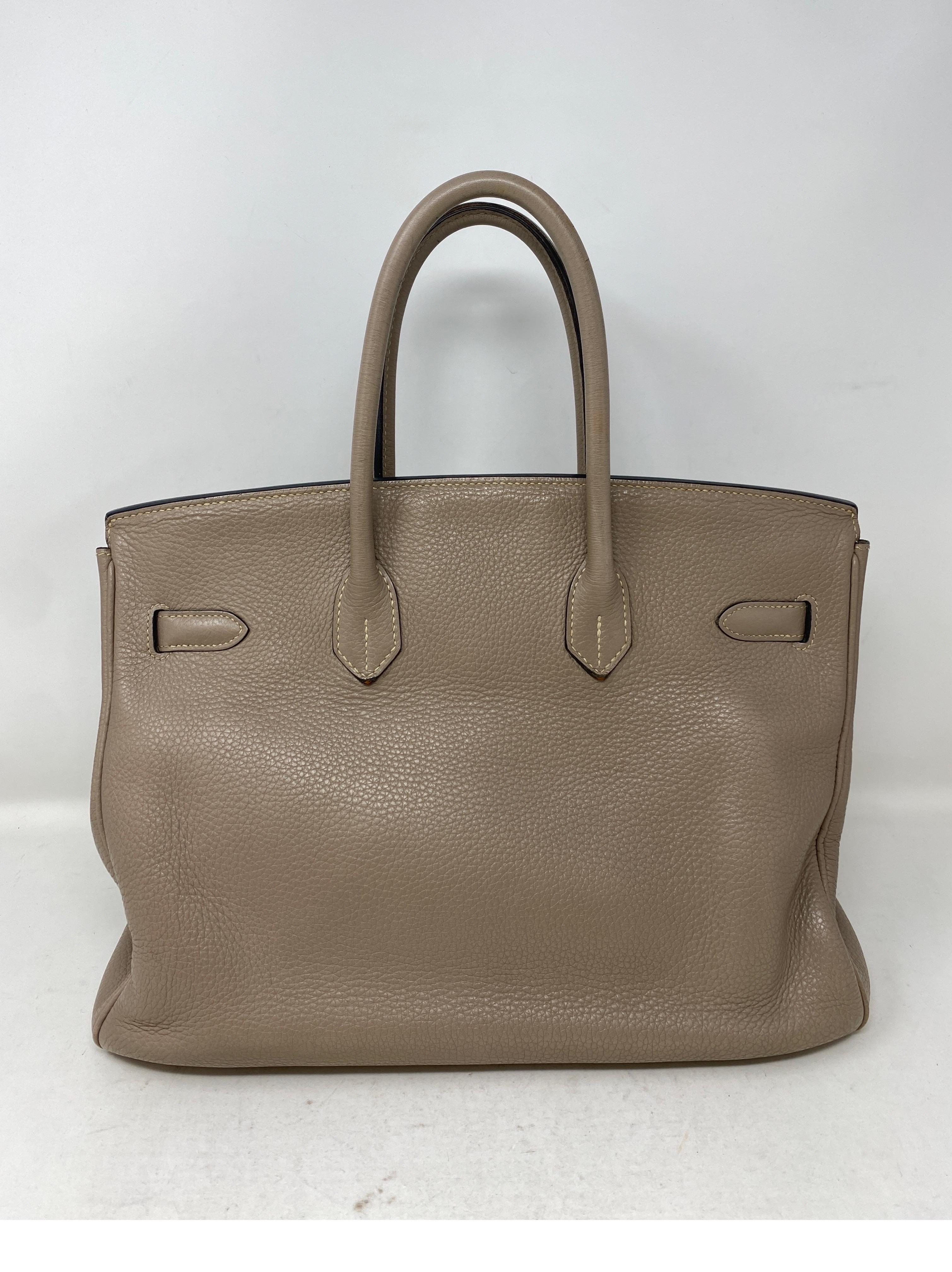 Women's or Men's Hermes Gris Birkin 35 Bag 