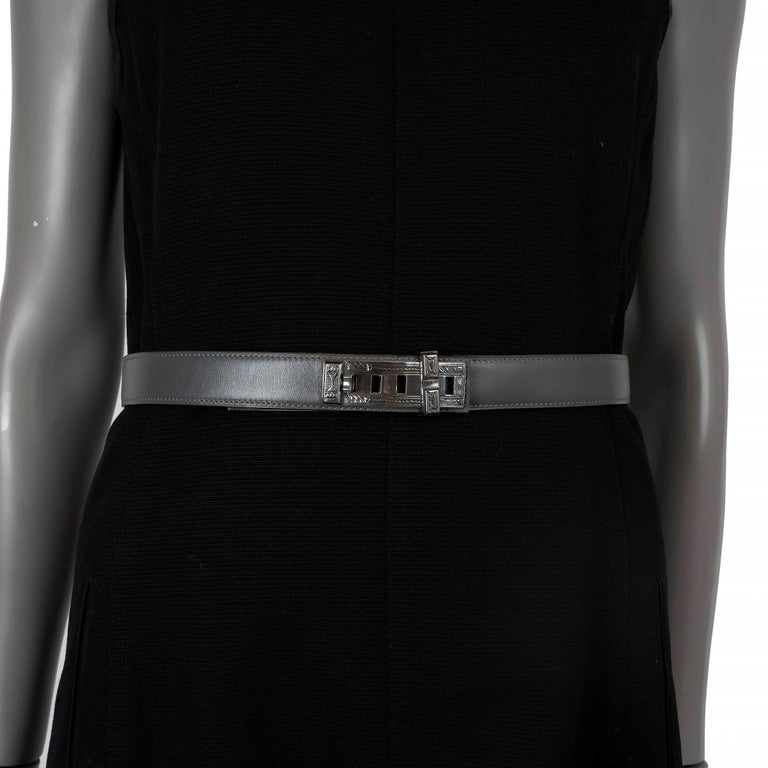 Hermes Collier De Chien belt gray sz 74 Hermes Collier De Chien belt gray sz 74 main image 4