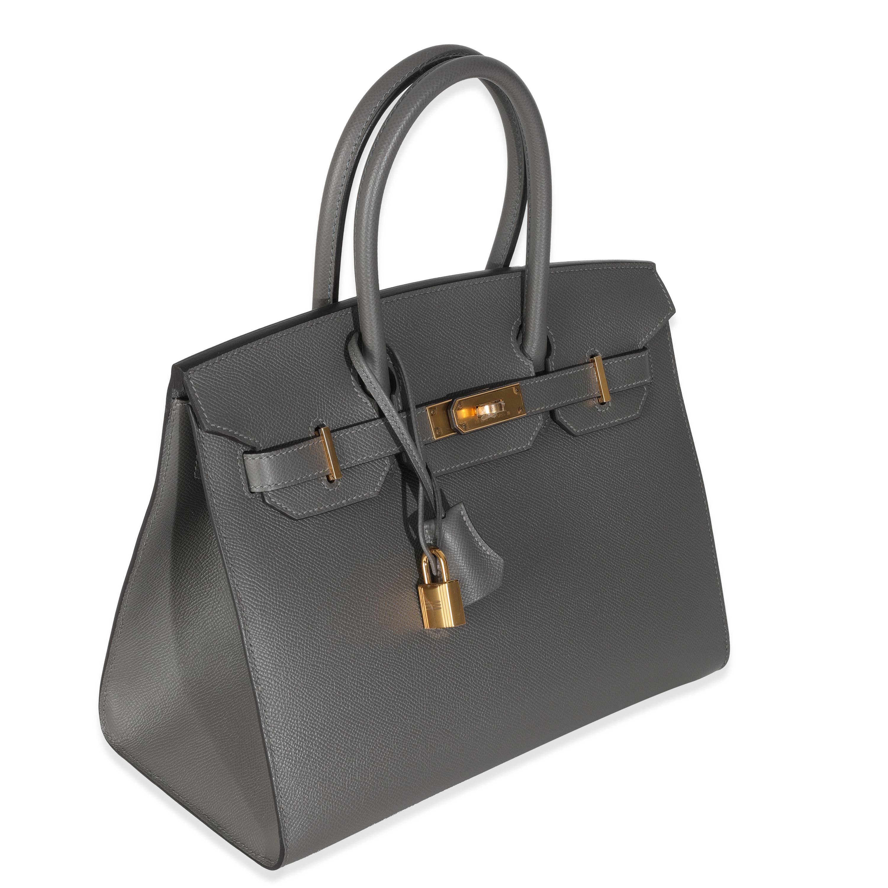 Hermès Gris Meyers Sellier Birkin 30 GHW Excellent état - En vente à New York, NY