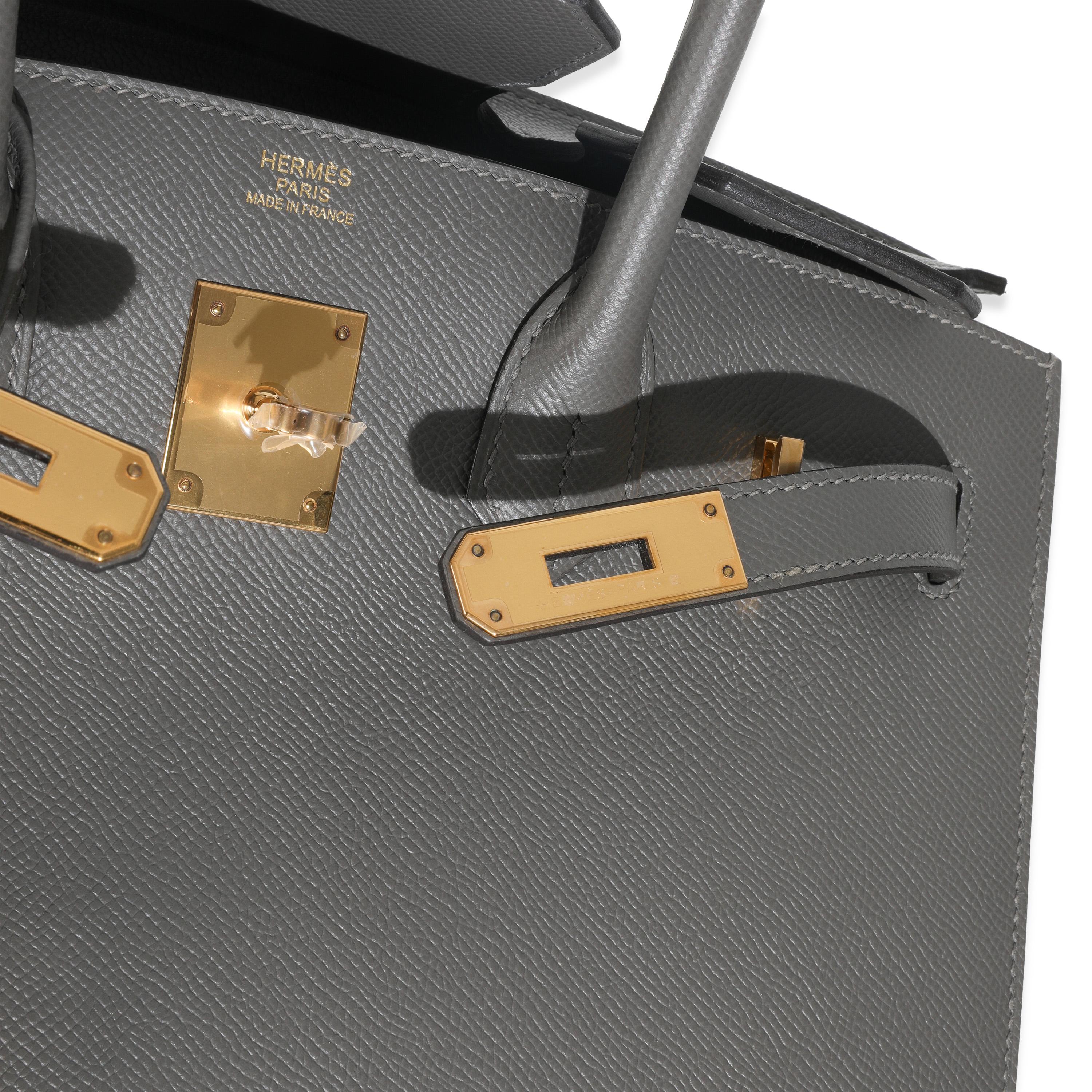 Hermès Gris Meyers Sellier Birkin 30 GHW en vente 2