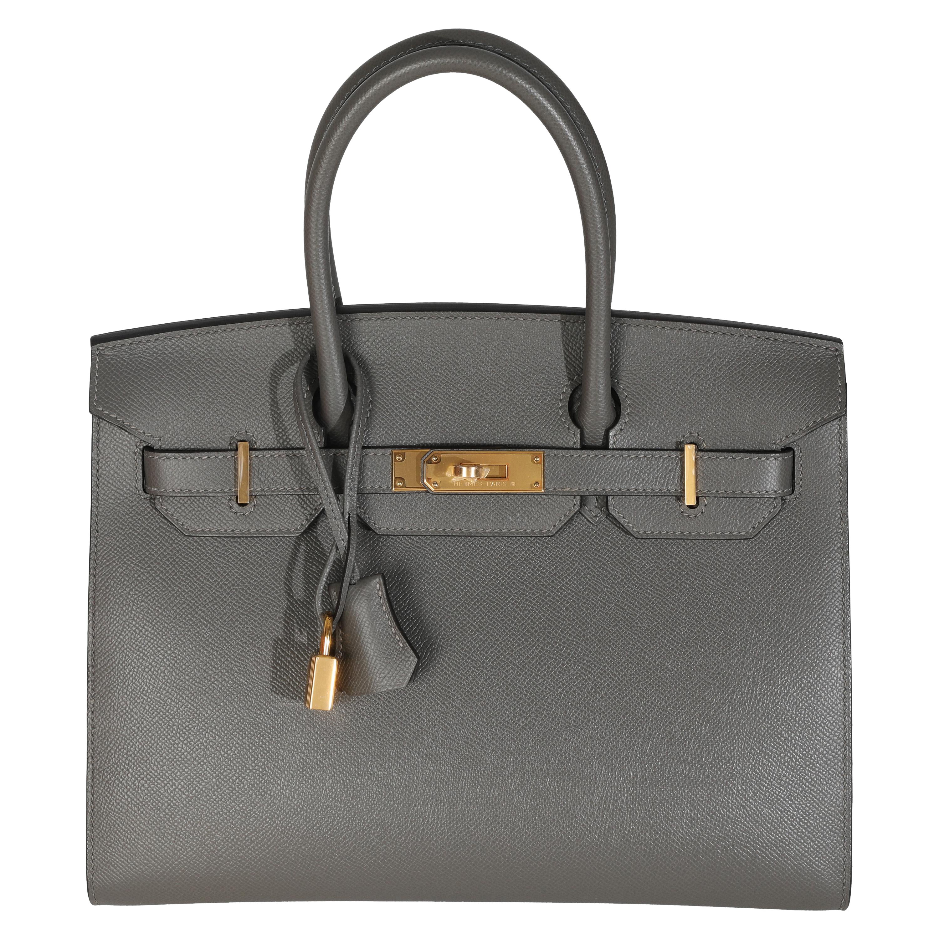 Hermès Gris Meyers Sellier Birkin 30 GHW en vente