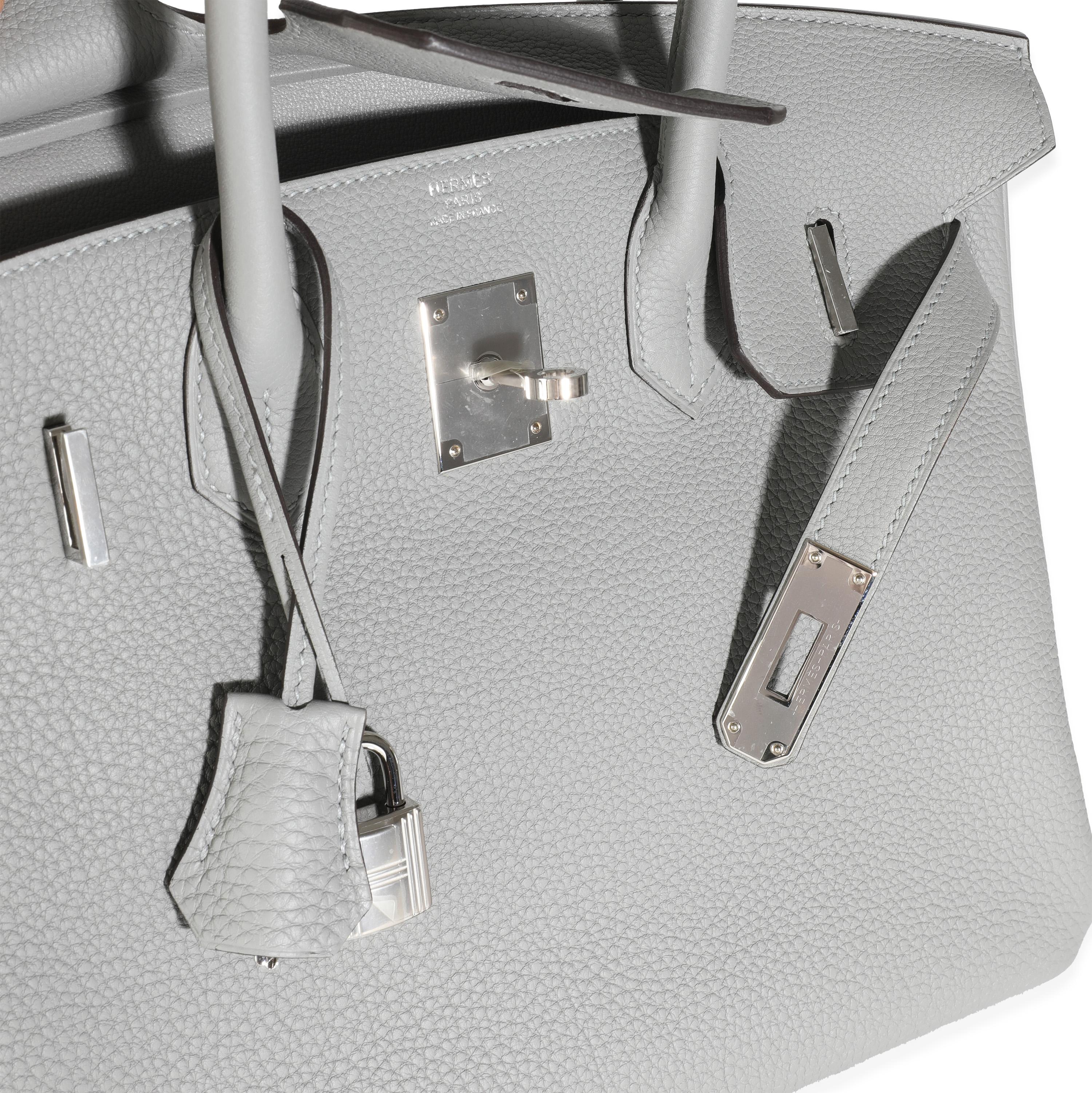 Hermès Gris Meyer Togo Birkin 30 PHW in vendita 1