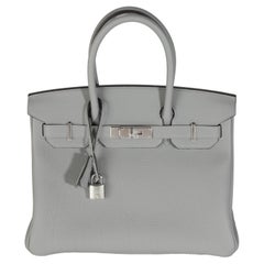 Hermès Gris Meyer Togo Birkin 30 PHW