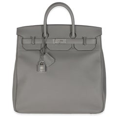 Hermès Gris Meyer Togo Birkin HAC 40 PHW