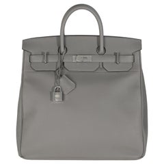 Hermès Gris Meyer Togo Birkin HAC 40 PHW