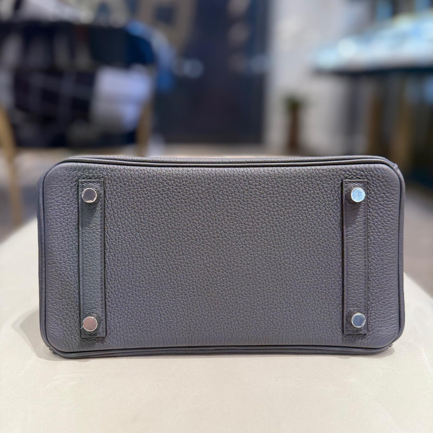 Hermès Gris Misty Birkin 25 Togo Palladium Hardware 1