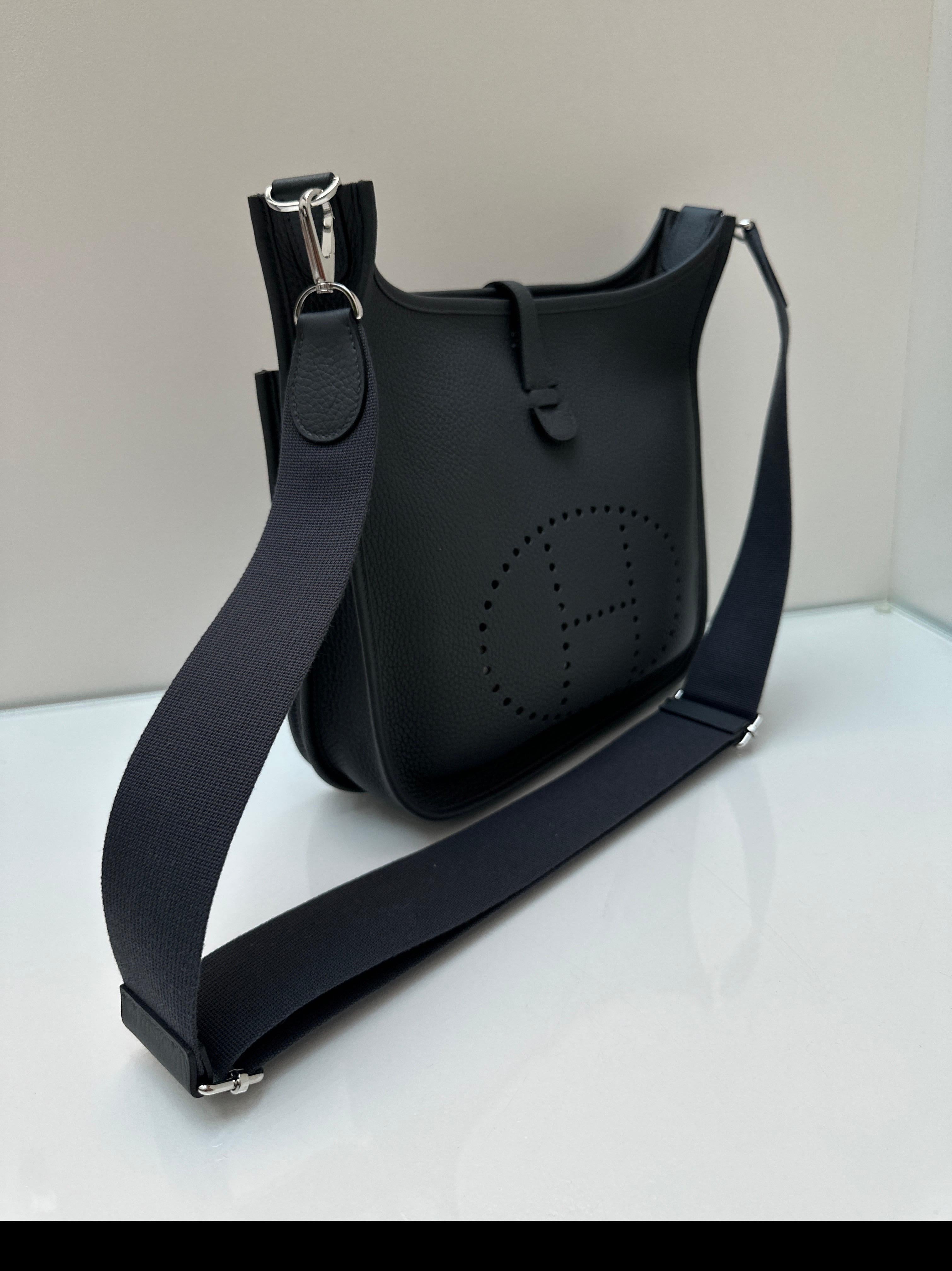 Hermes Gris Misty Evelyne PM Bag For Sale 9