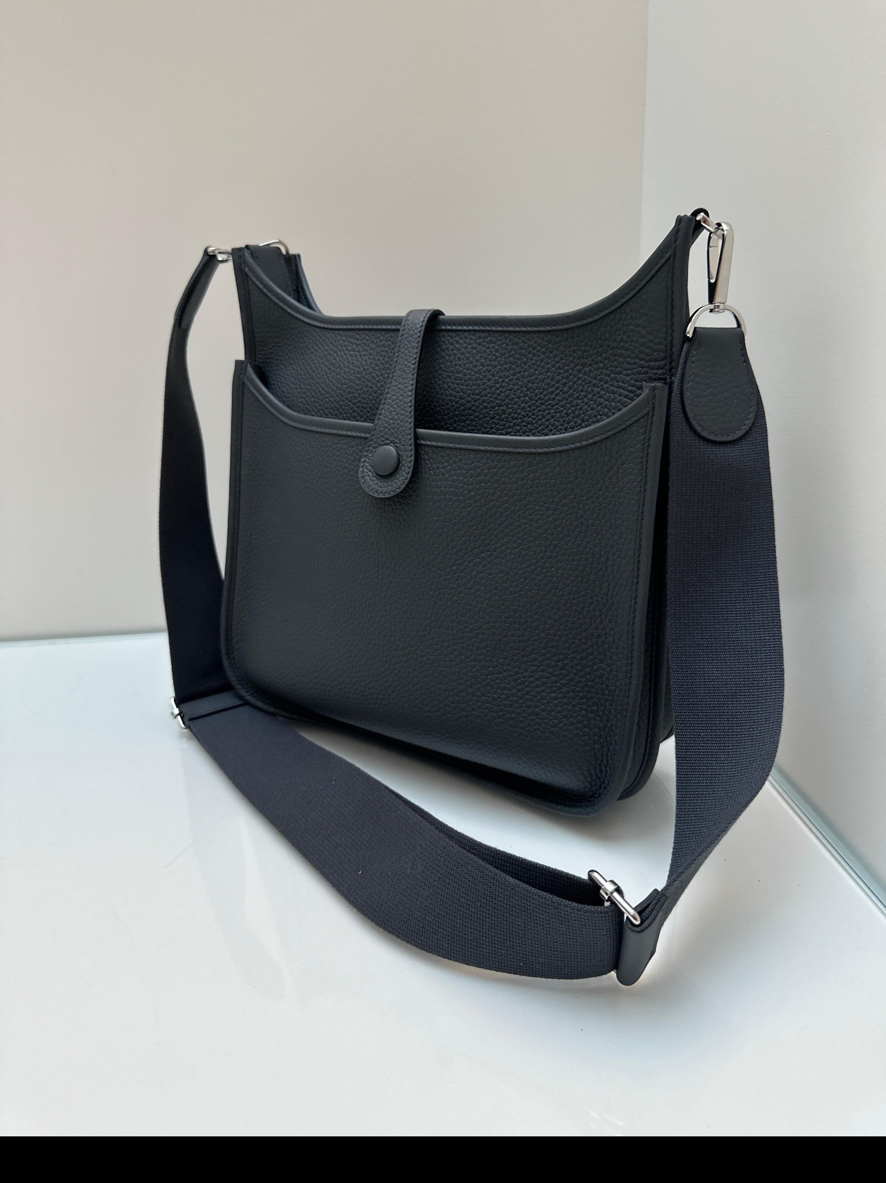 Hermes Gris Misty Evelyne PM Bag For Sale 11