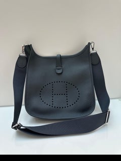 Hermes Gris Misty Evelyne PM Bag